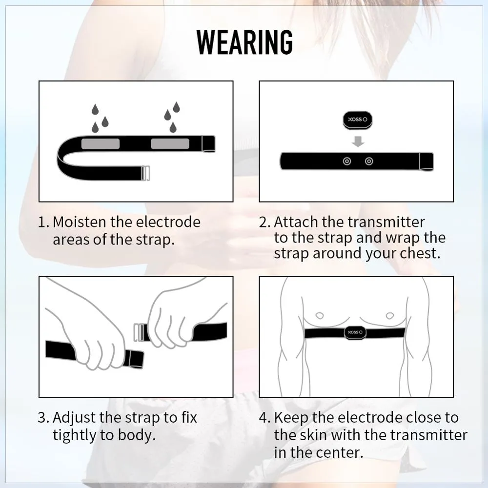 Premium Chest Strap Heart Rate Monitor – Bluetooth & ANT  for Cycling, Running, Hiking, Fitness, Smart Bicycle Sensor