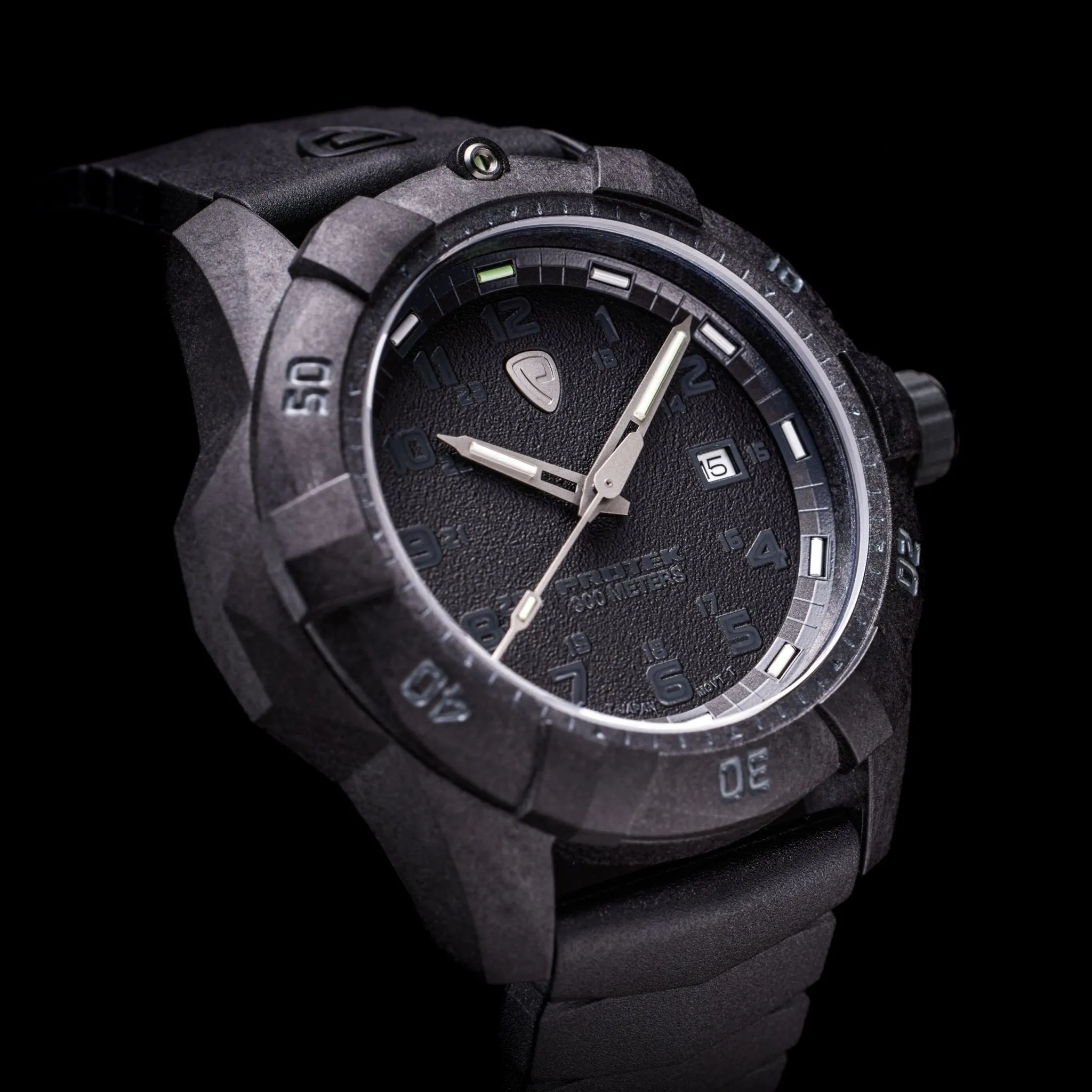ProTek Carbon Dive 1000 Series Tritium All Black