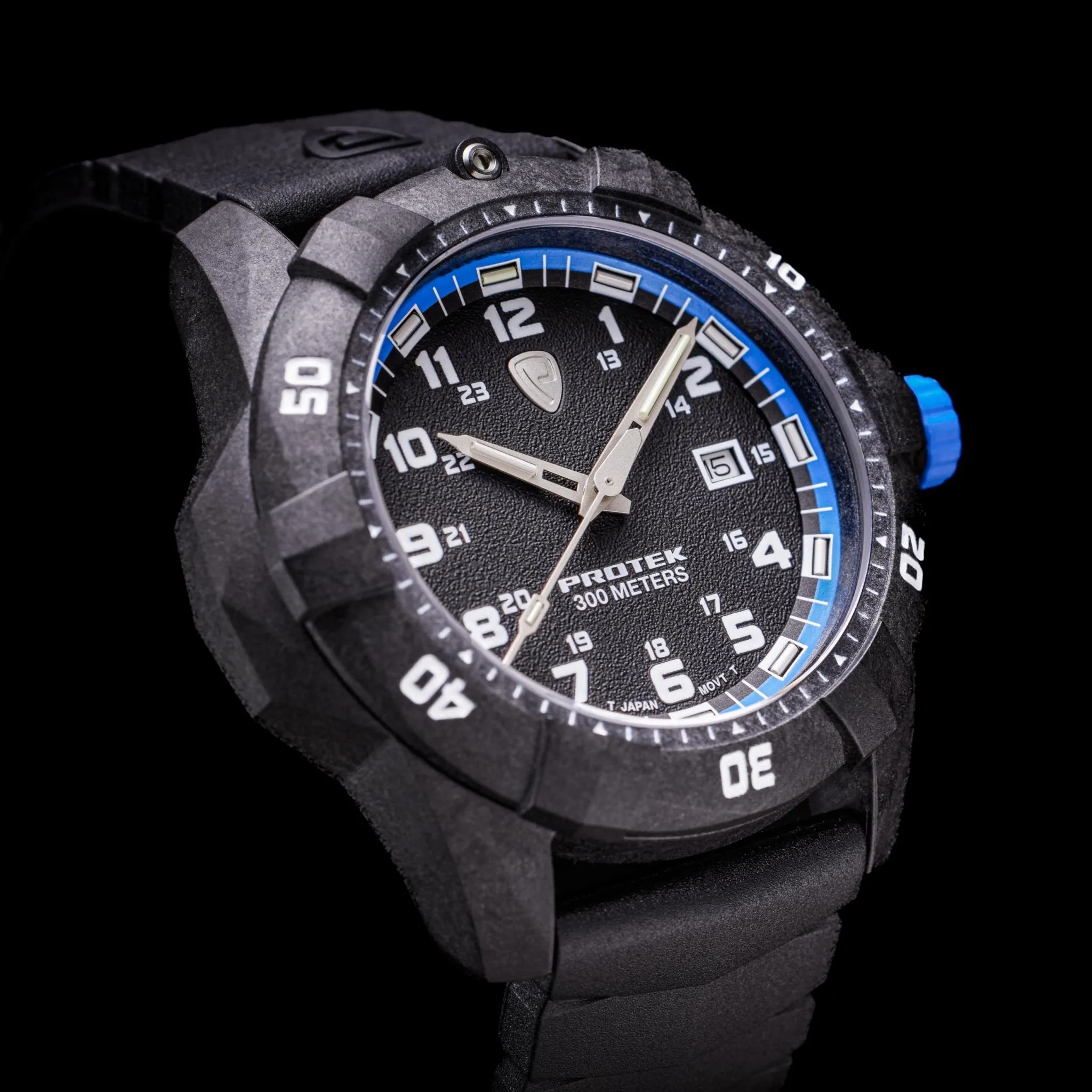 ProTek Carbon Dive 1000 Series Tritium Black Blue