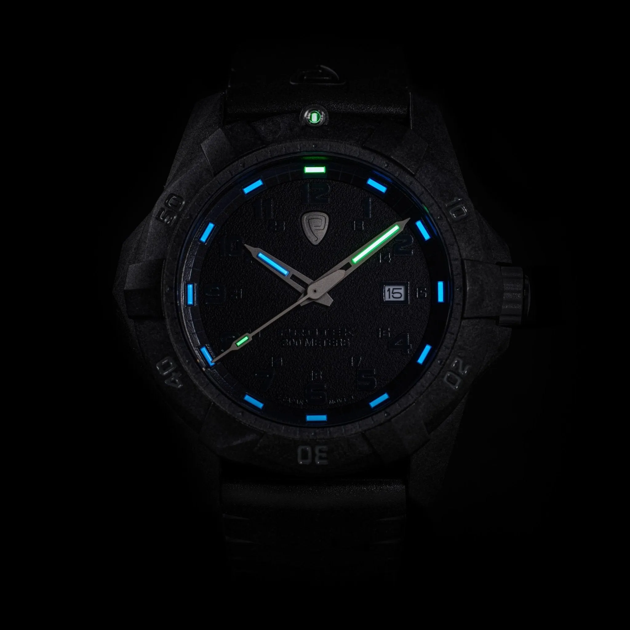 ProTek Carbon Dive 1000 Series Tritium Black Blue