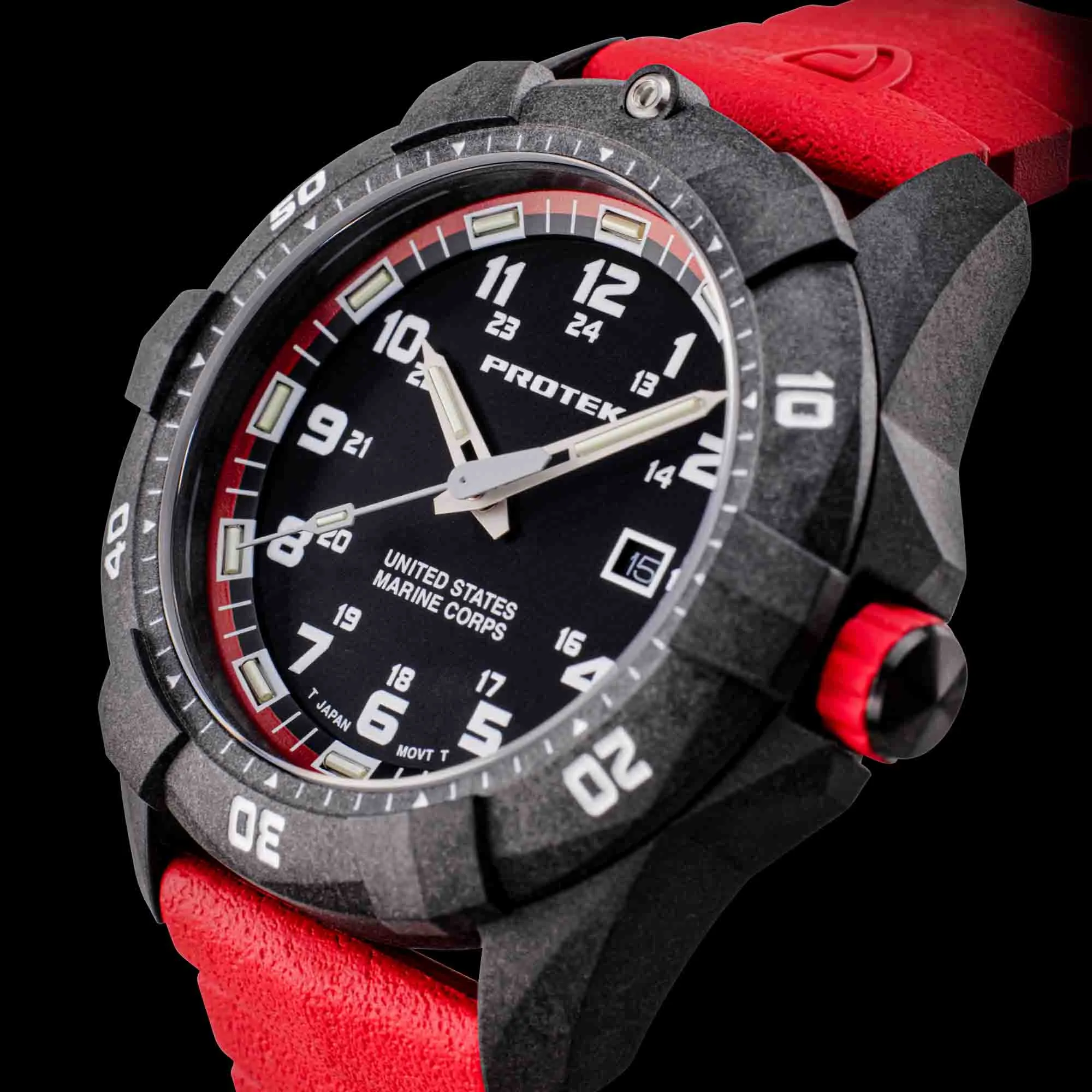 ProTek Carbon USMC Series Dive Red