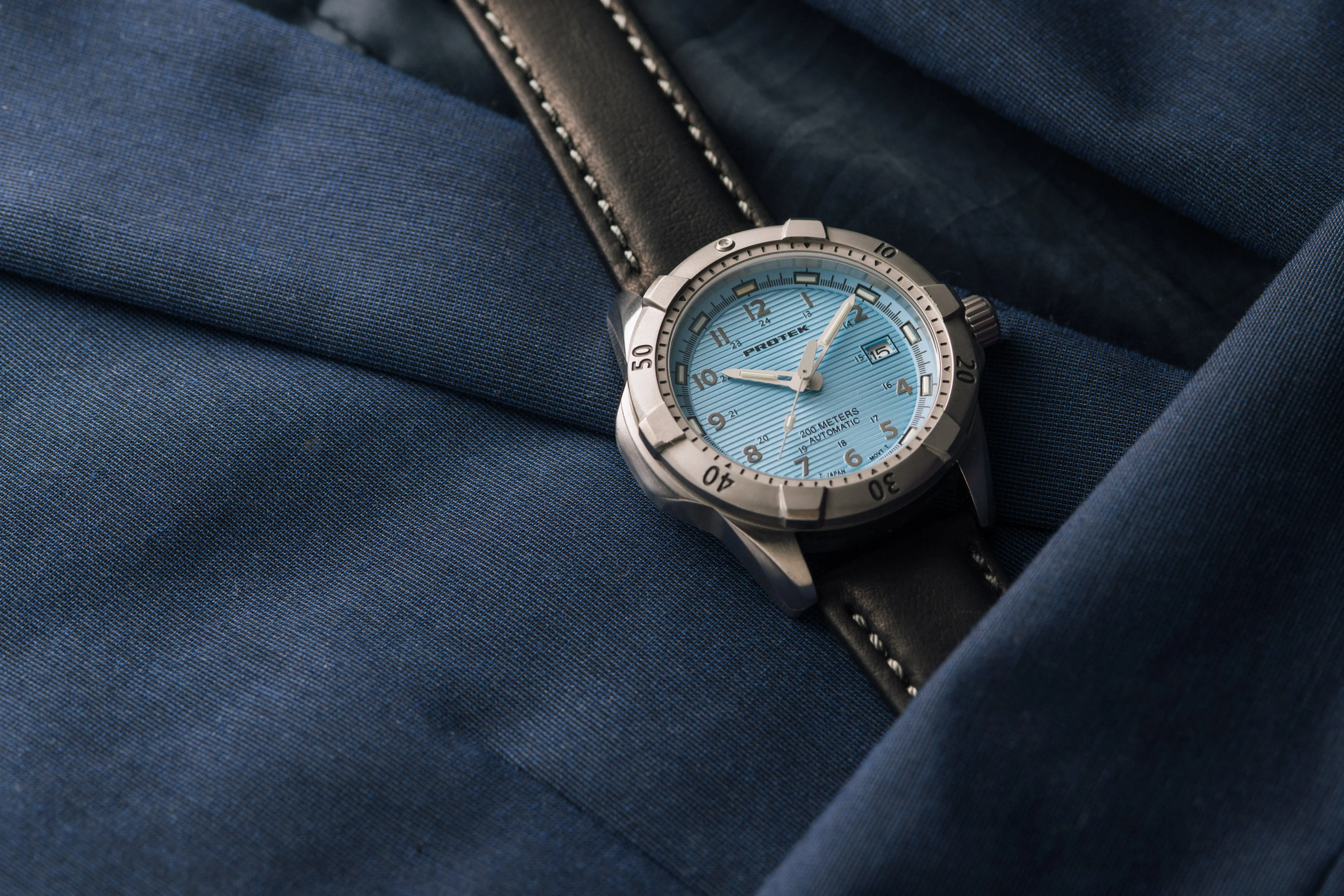 Protek USMC Gent's Steel Dive 2200 Series (Ice Blue)