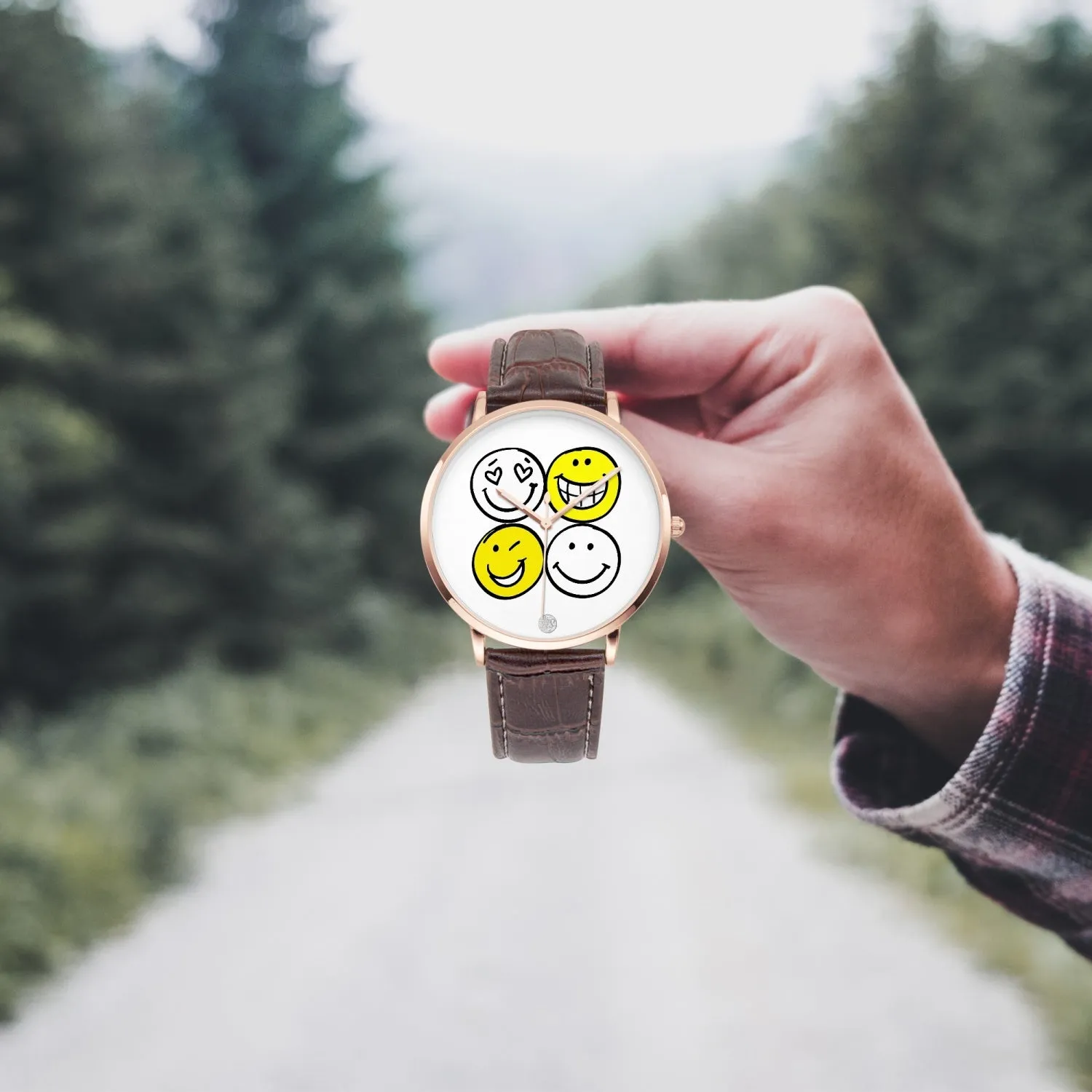 :"The Happy Watch"  Unisex Instafamous Quartz