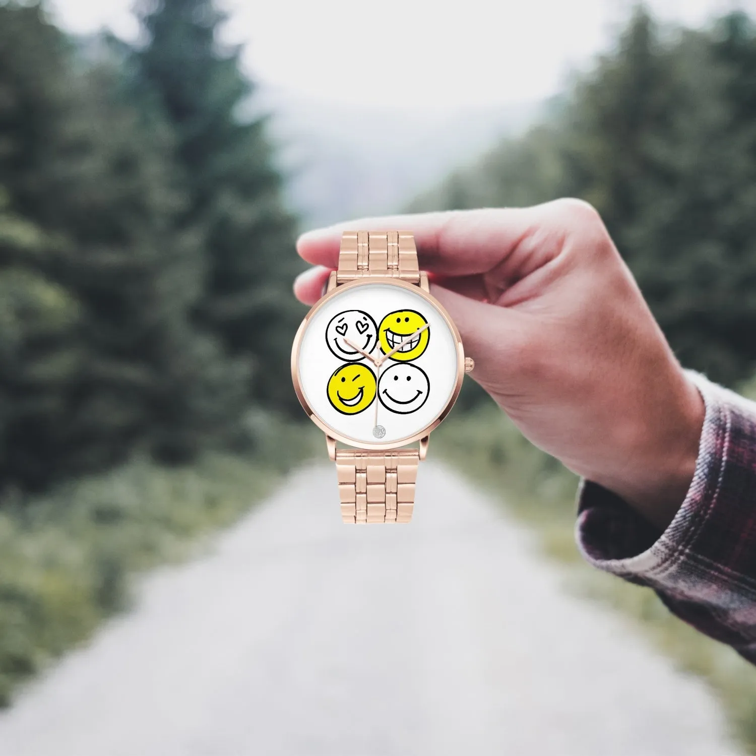 :"The Happy Watch"  Unisex Instafamous Quartz