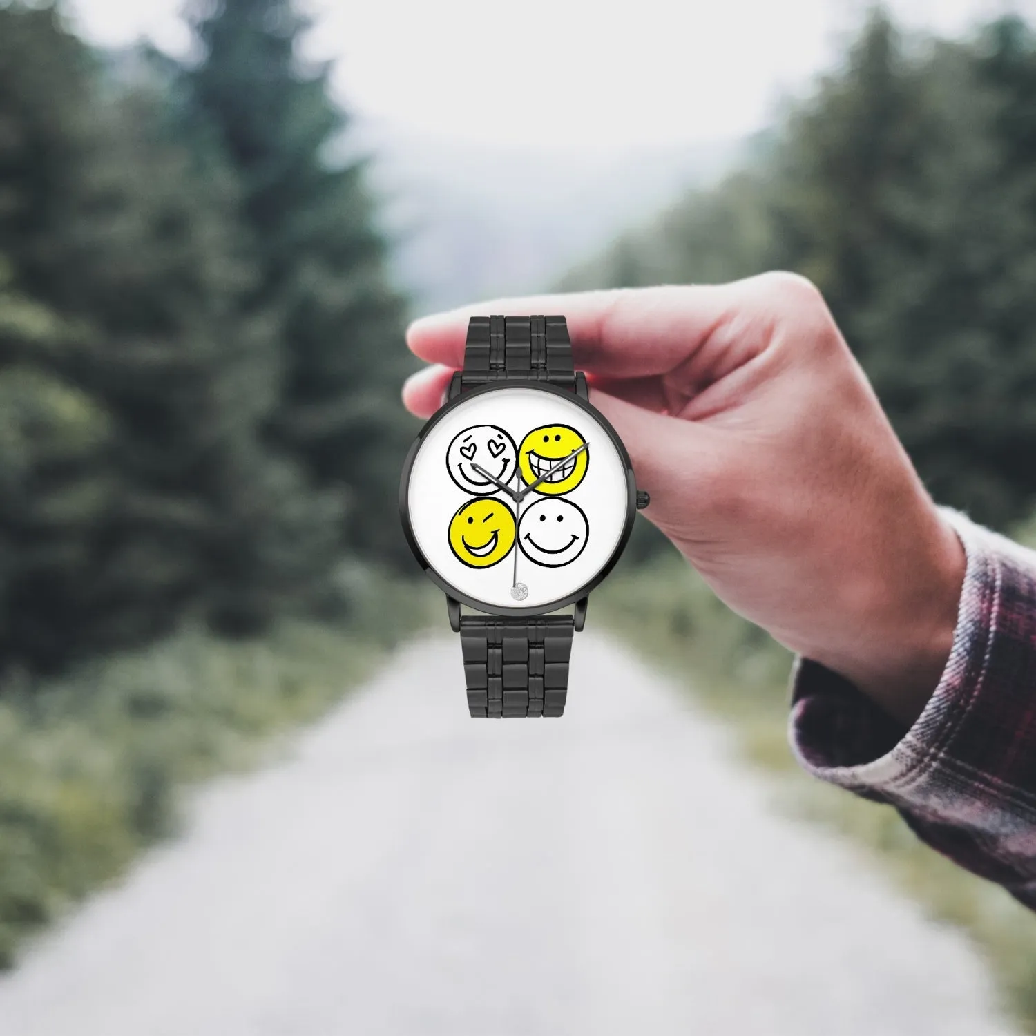 :"The Happy Watch"  Unisex Instafamous Quartz