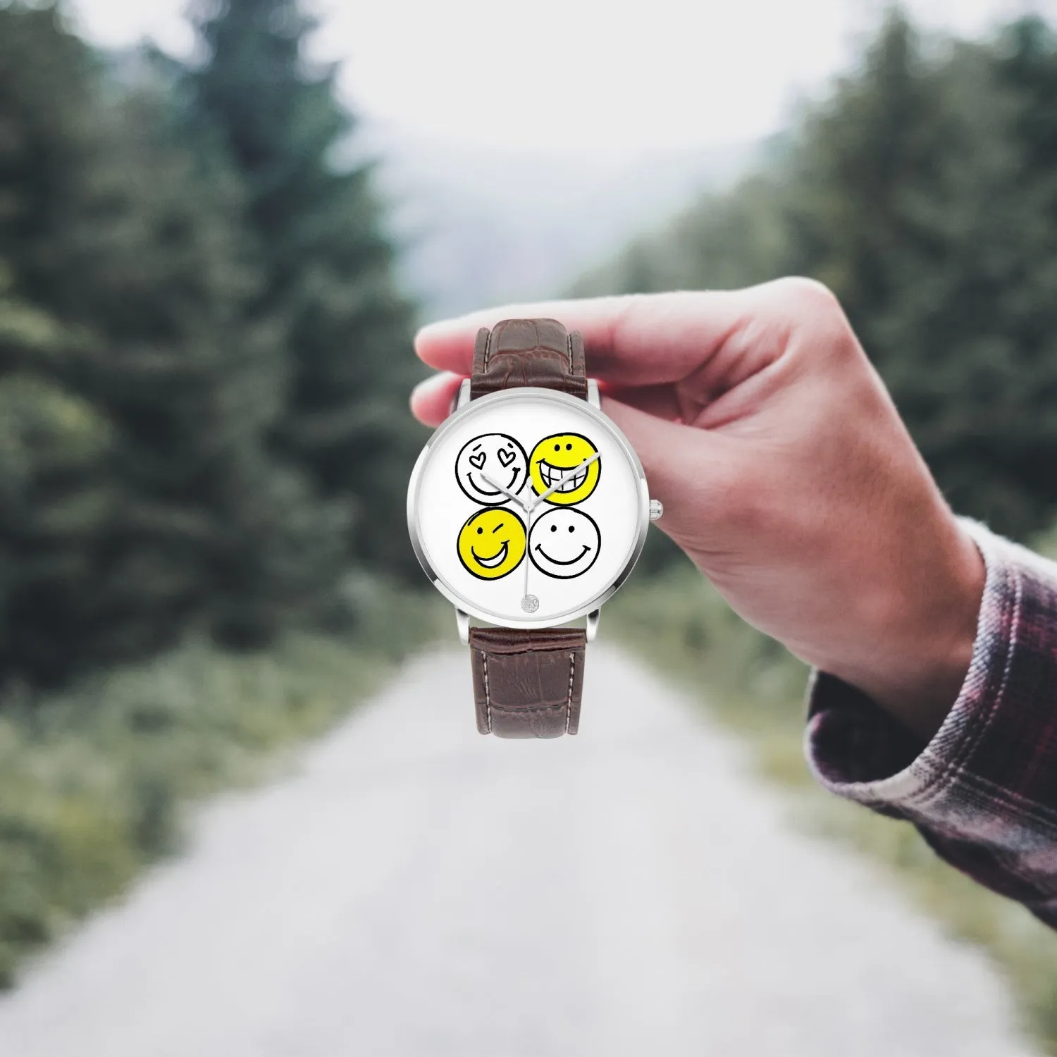 :"The Happy Watch"  Unisex Instafamous Quartz