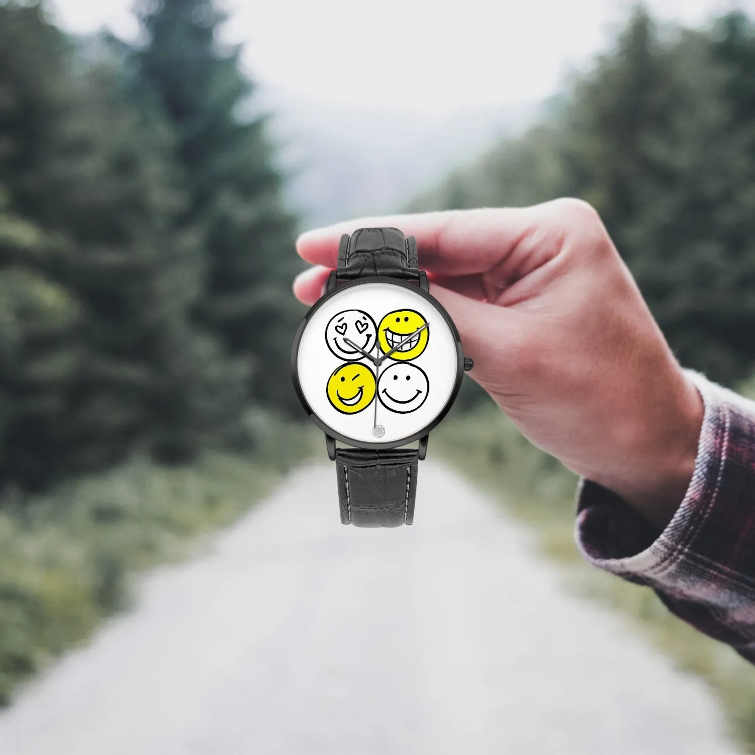 :"The Happy Watch"  Unisex Instafamous Quartz