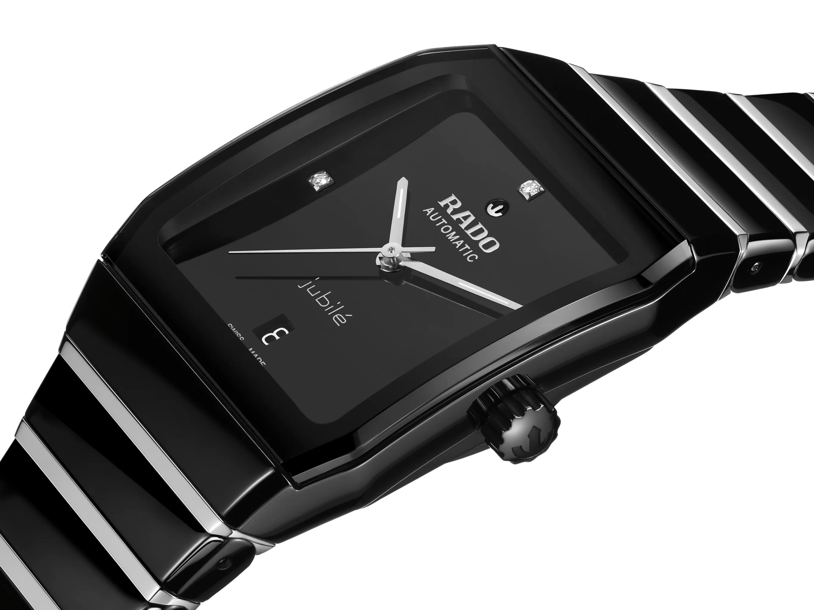 RADO Anatom Automatic Diamonds 32.5mm Black-Silver Ceramic Men's Watch R10201712