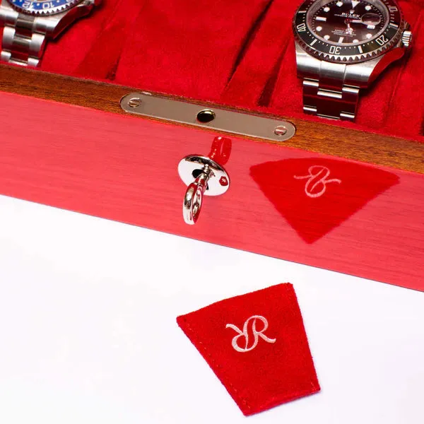 Rapport Heritage Chroma Eight Watch Box Case - Red