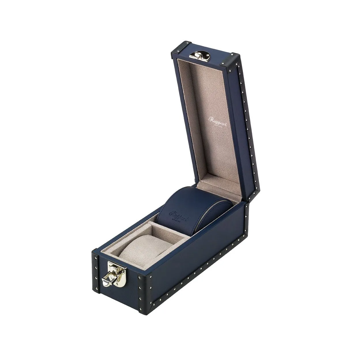 Rapport - Kensington Multi-Storage Watch Case in Blue Leather | L320