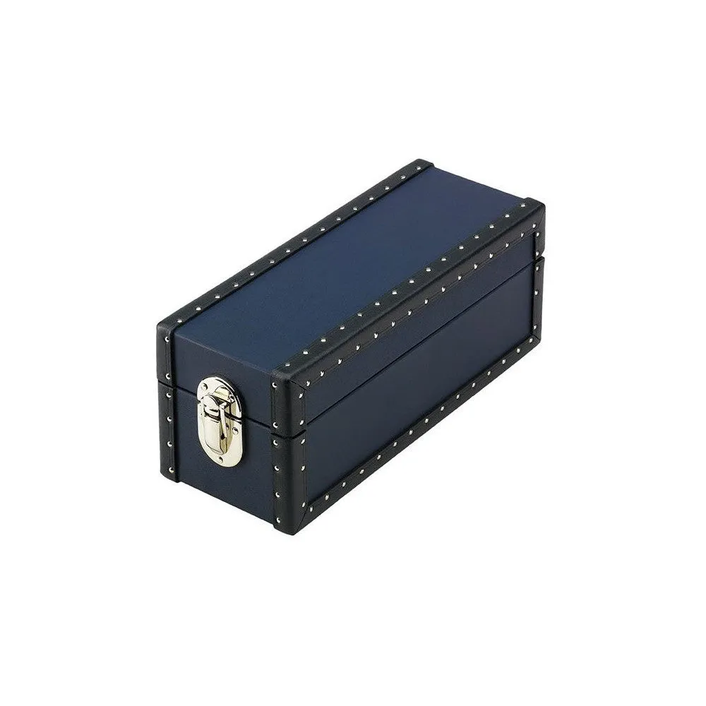 Rapport - Kensington Multi-Storage Watch Case in Blue Leather | L320