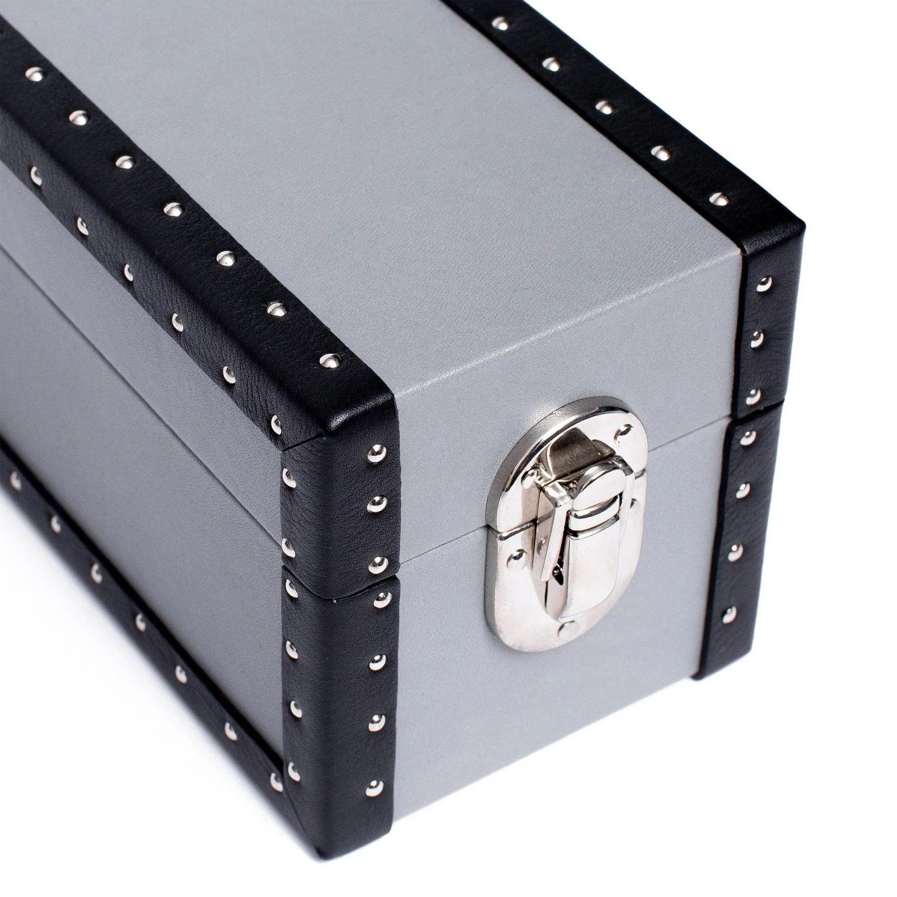 Rapport - Kensington Multi-Storage Watch Case in Grey Leather | L335