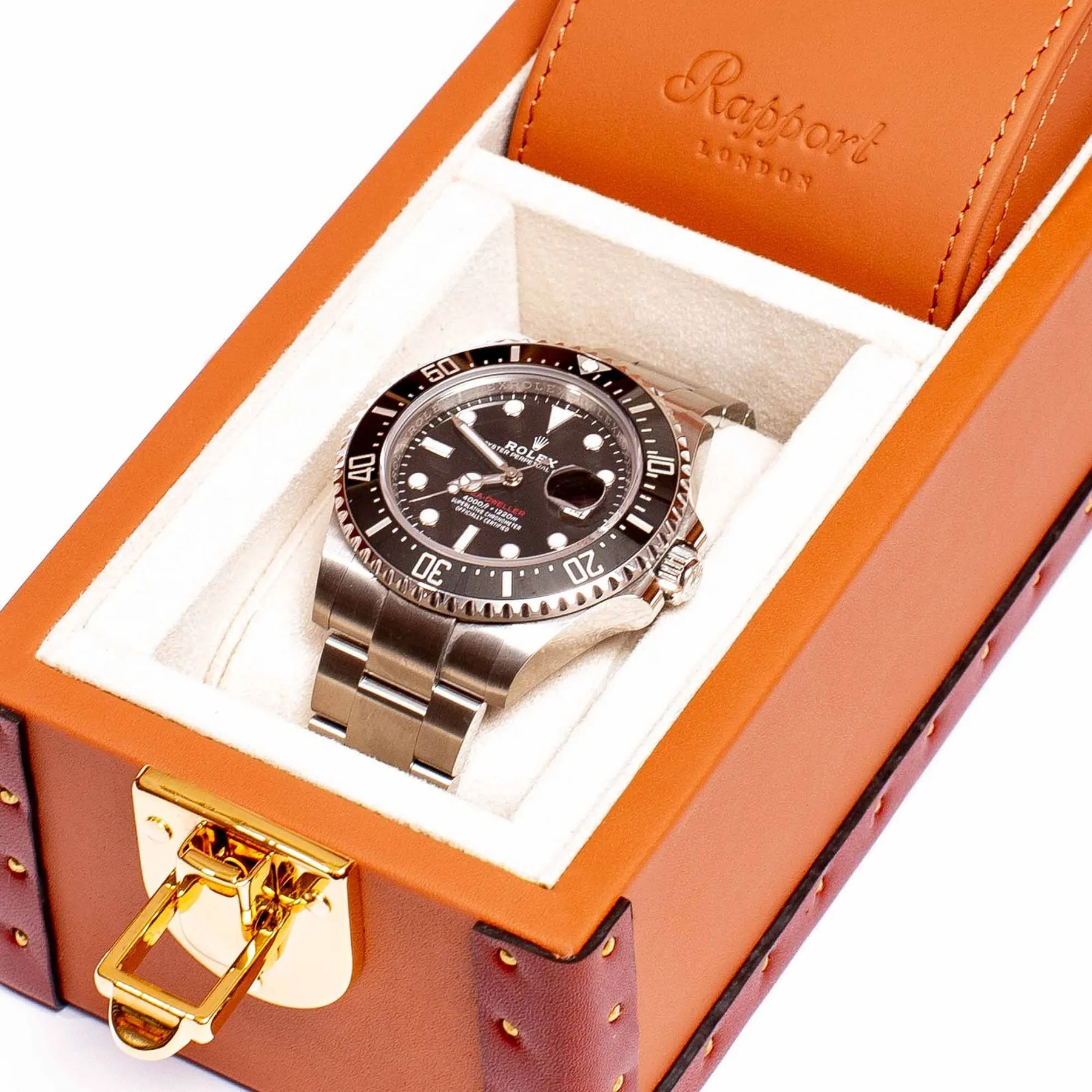 Rapport - Kensington Multi-Storage Watch Case in Tan Leather | L325