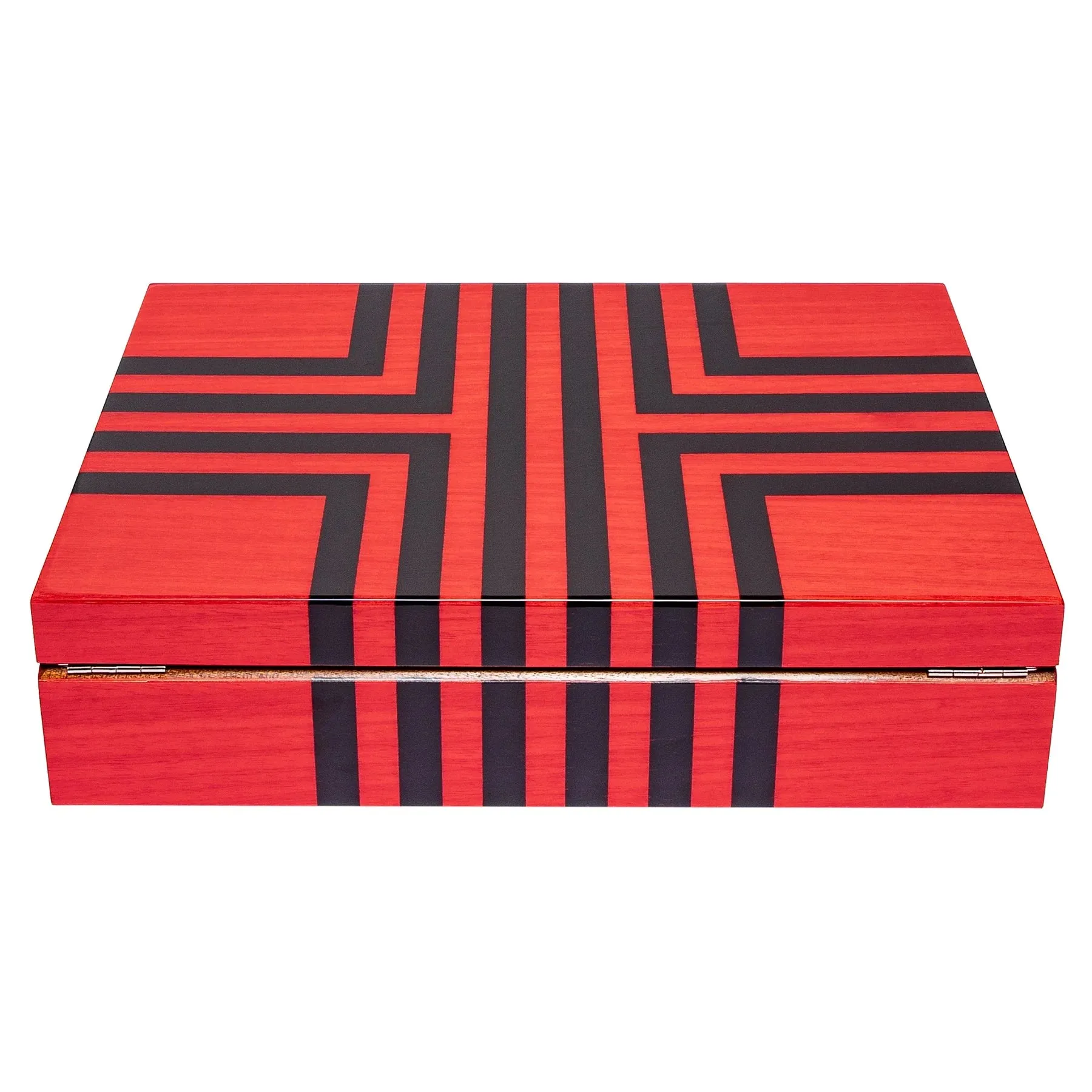 Rapport Labyrinth Ten Watch Box -10 Watches (Red)
