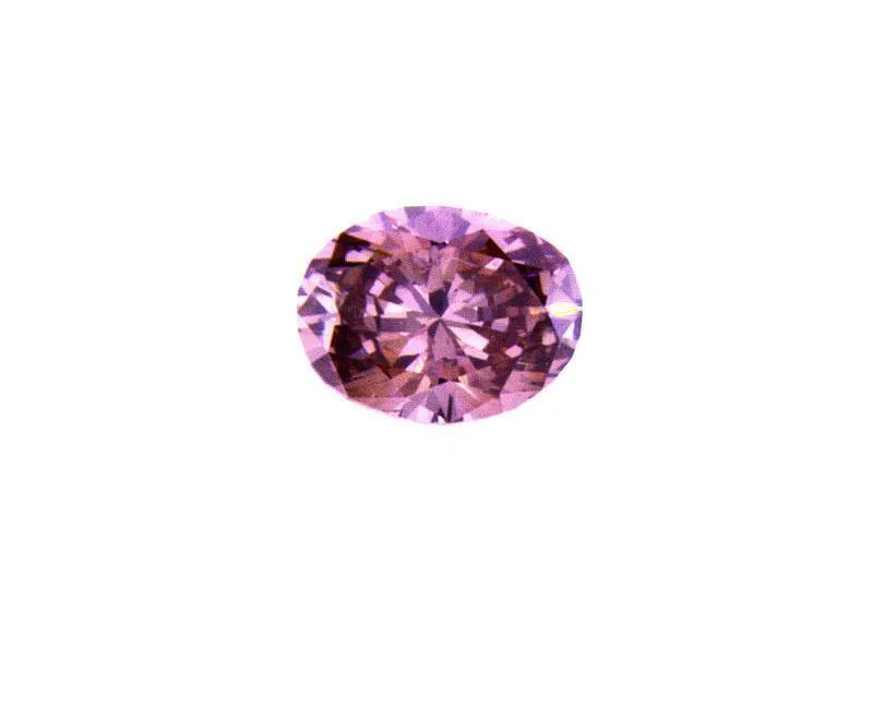 Rare Fancy Deep Pink Loose Diamond 0.19 CT GIA Certified 100% Natural Oval Cut