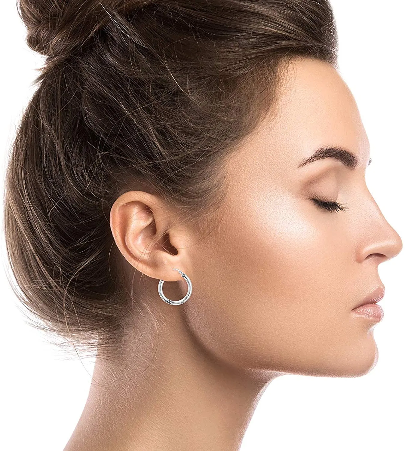REAL 14K White Gold Earrings For Women
