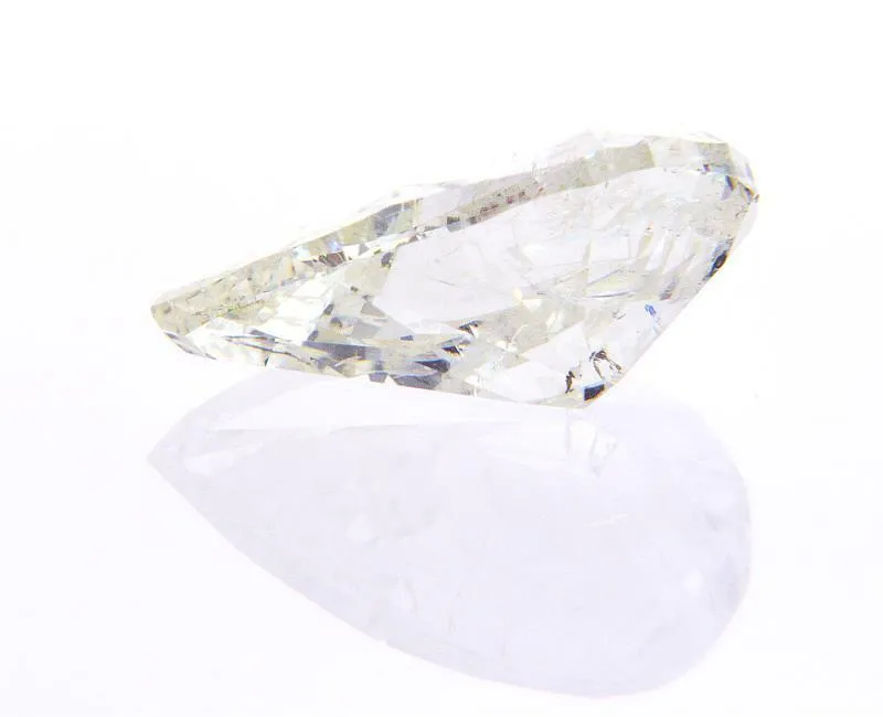 Real 1.71CT Loose Diamond K Color I1 Clarity Natural Pear Shape Cut Brilliant