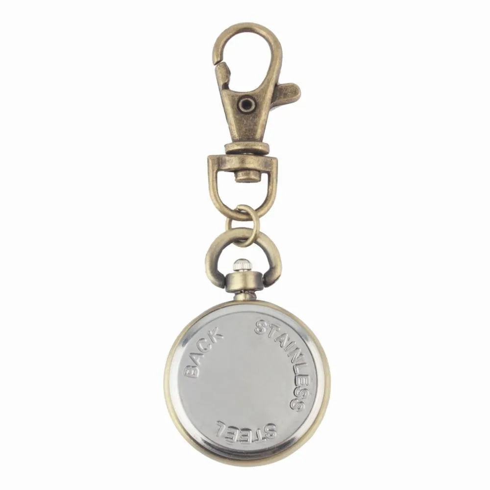 Retro Bronze Quartz vintage Movement pocket watch