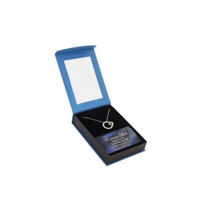Rhinestone Endless Love Pendant in Sterling Silver