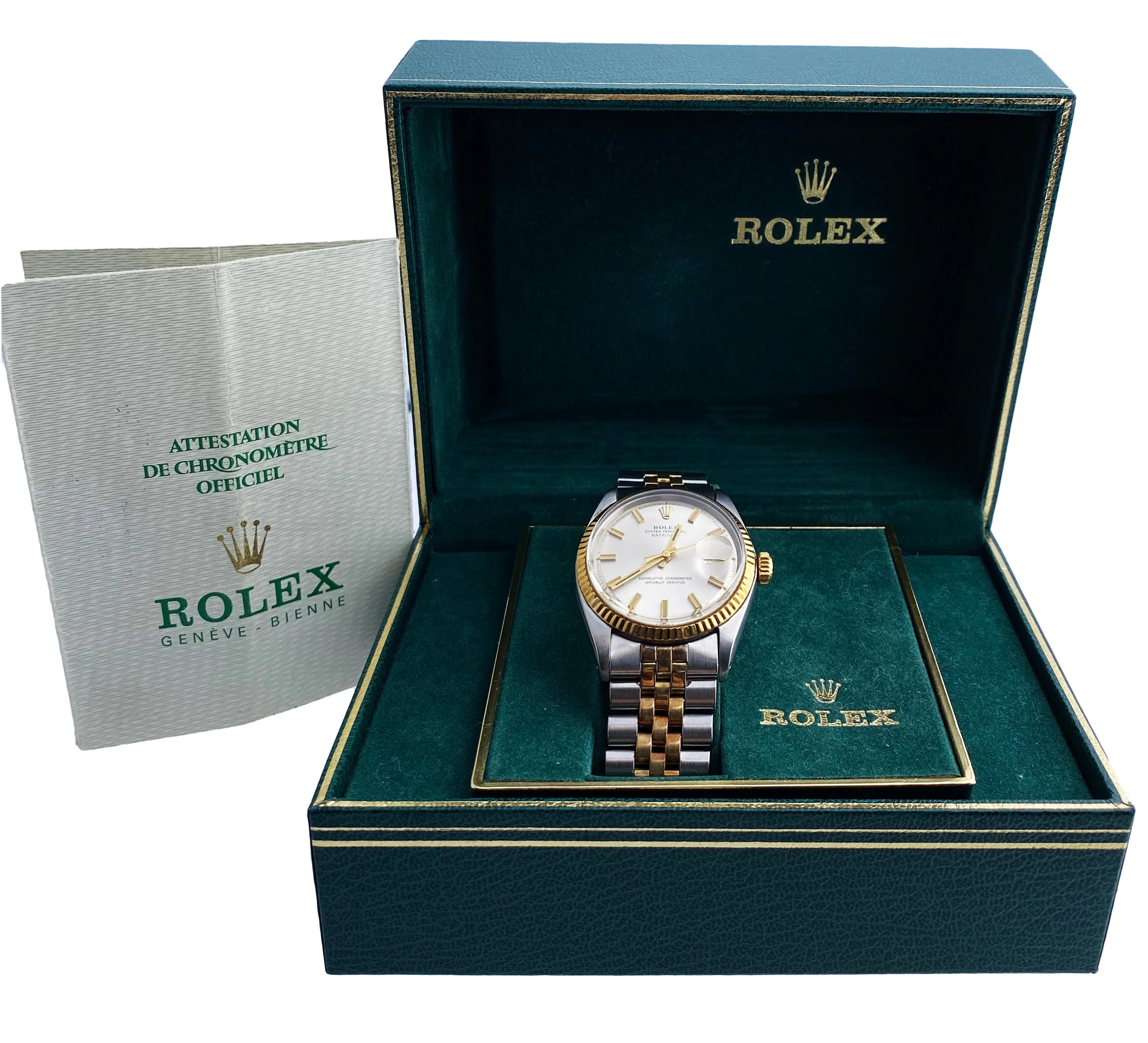 Rolex Datejust 1601 Men's Watch Box & Papers
