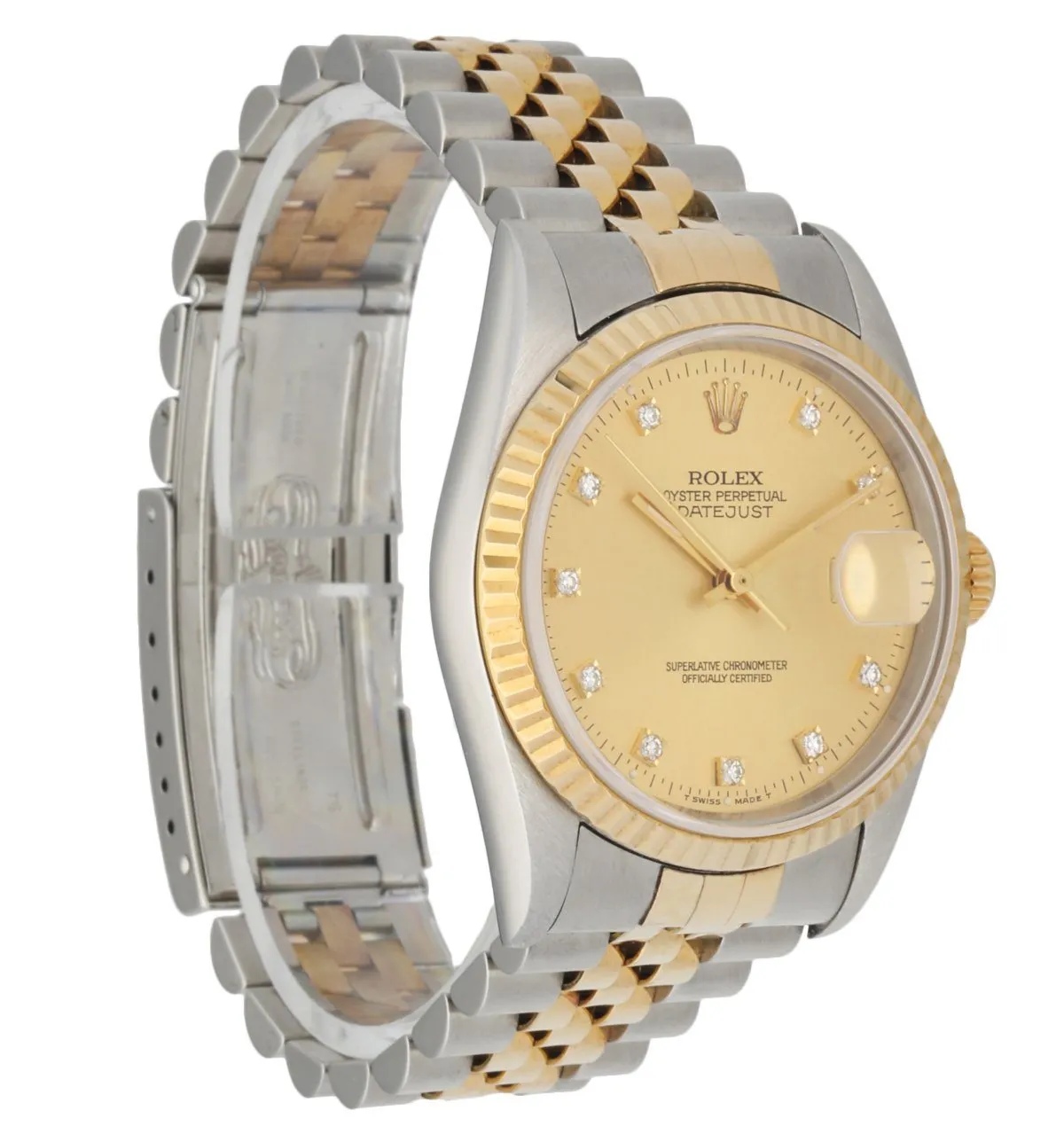 Rolex Datejust 16233 Diamond Dial Men's Watch