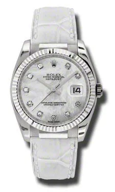 Rolex - Datejust 36mm - White Gold - Leather