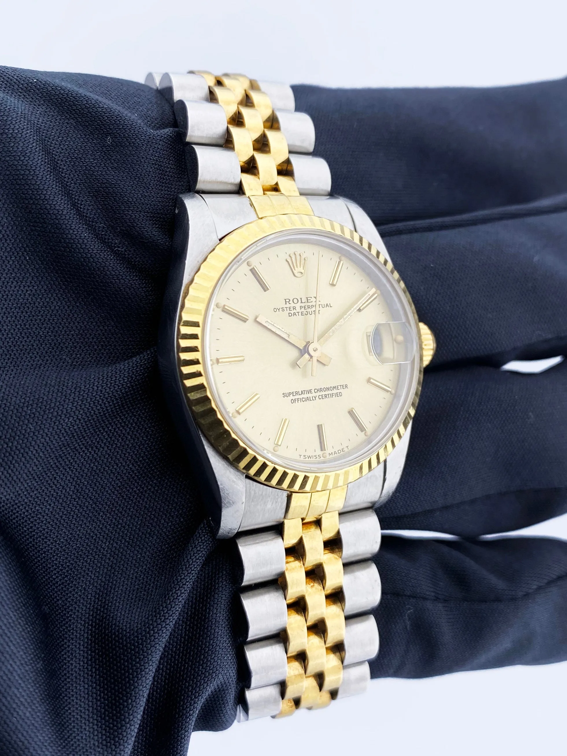 Rolex Datejust 68273 Midsize Champagne Dial  Ladies Watch