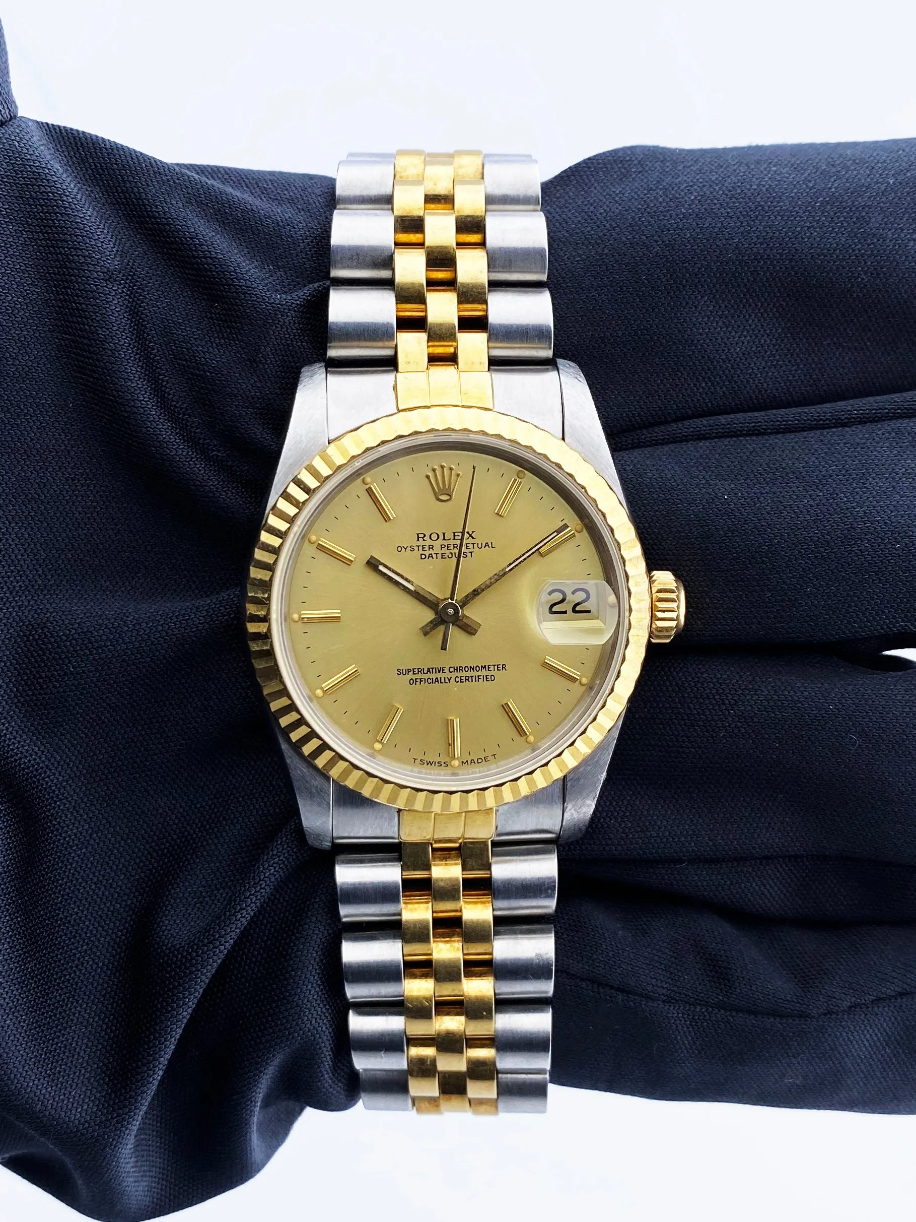 Rolex Datejust 68273 Midsize Champagne Dial  Ladies Watch