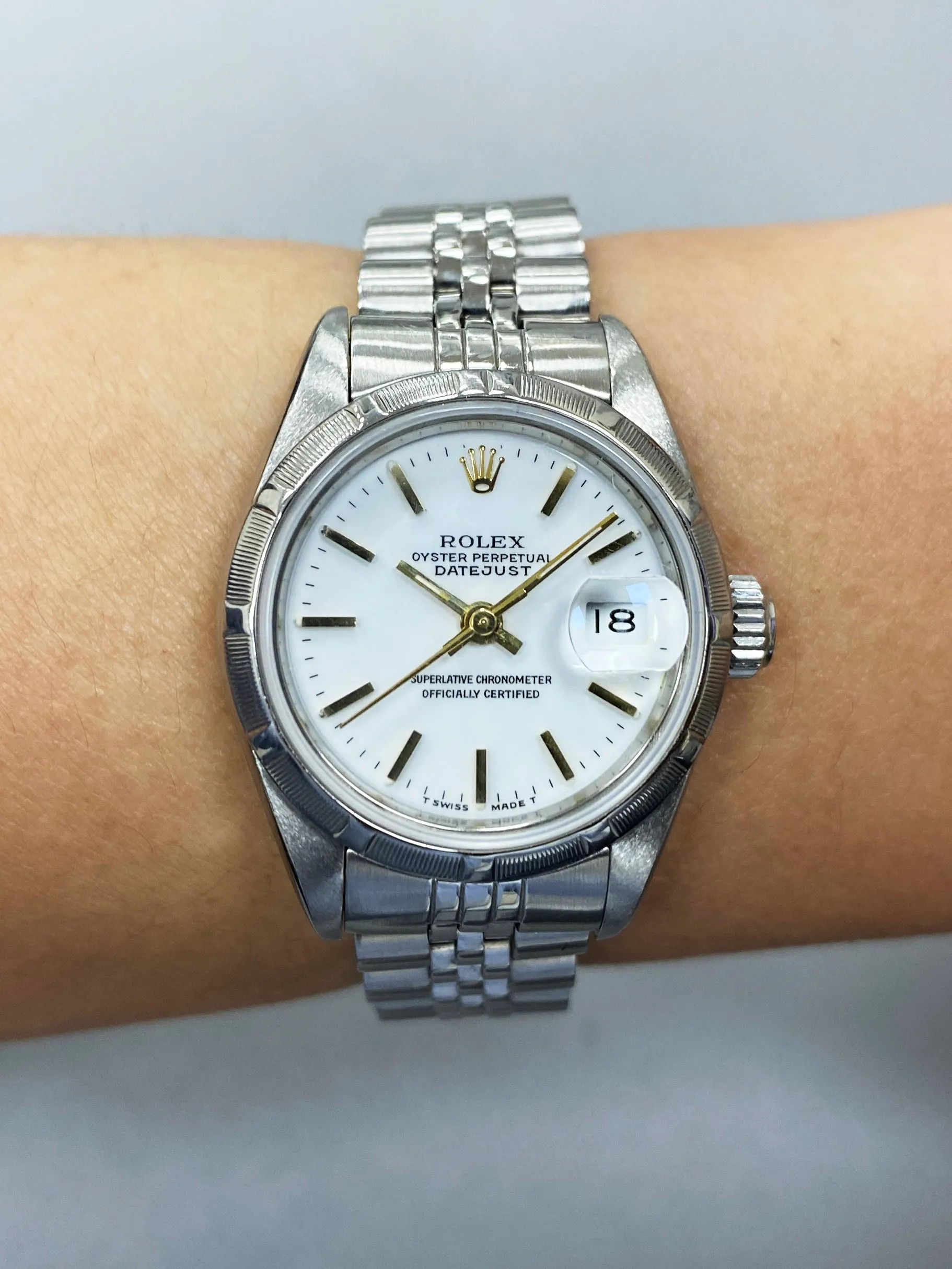 Rolex Datejust 69190 White Dial Ladies Watch