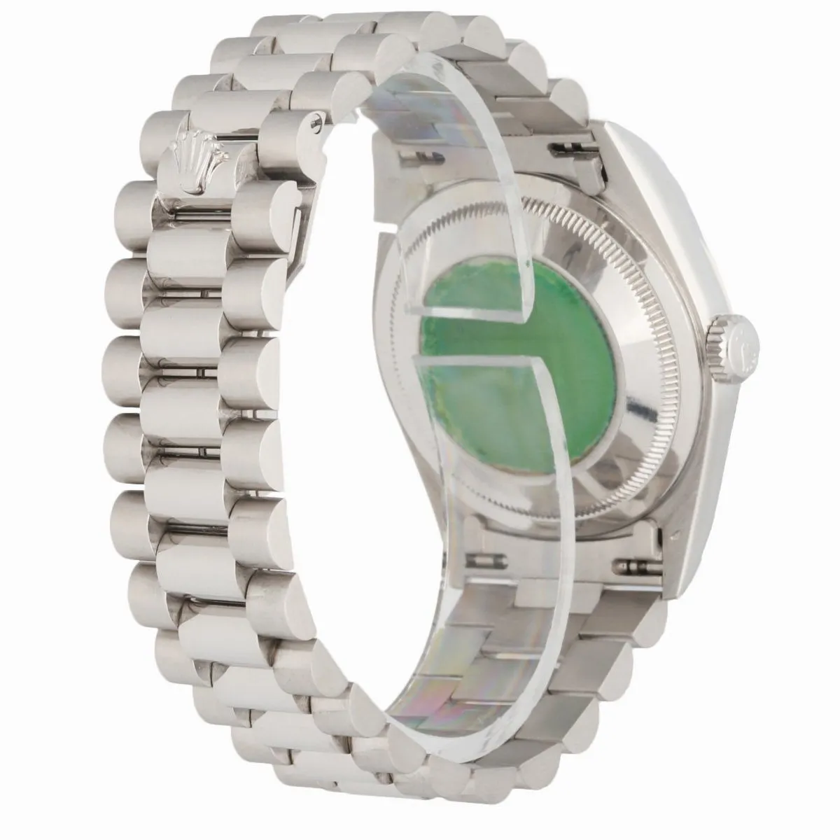 Rolex Day-Date 18239 18K White Gold Anniversary Diamond Dial Men's Watch