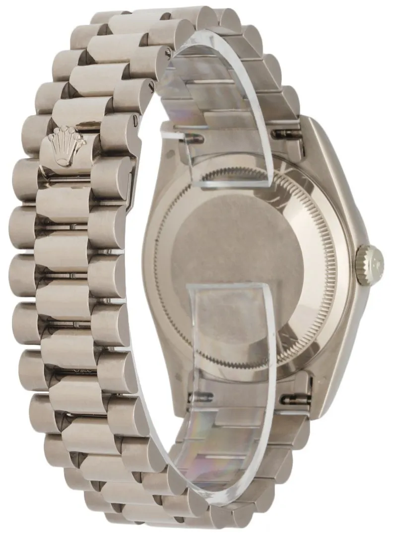Rolex Day-Date 18239 18K White Gold Diamond Dial Men's Watch