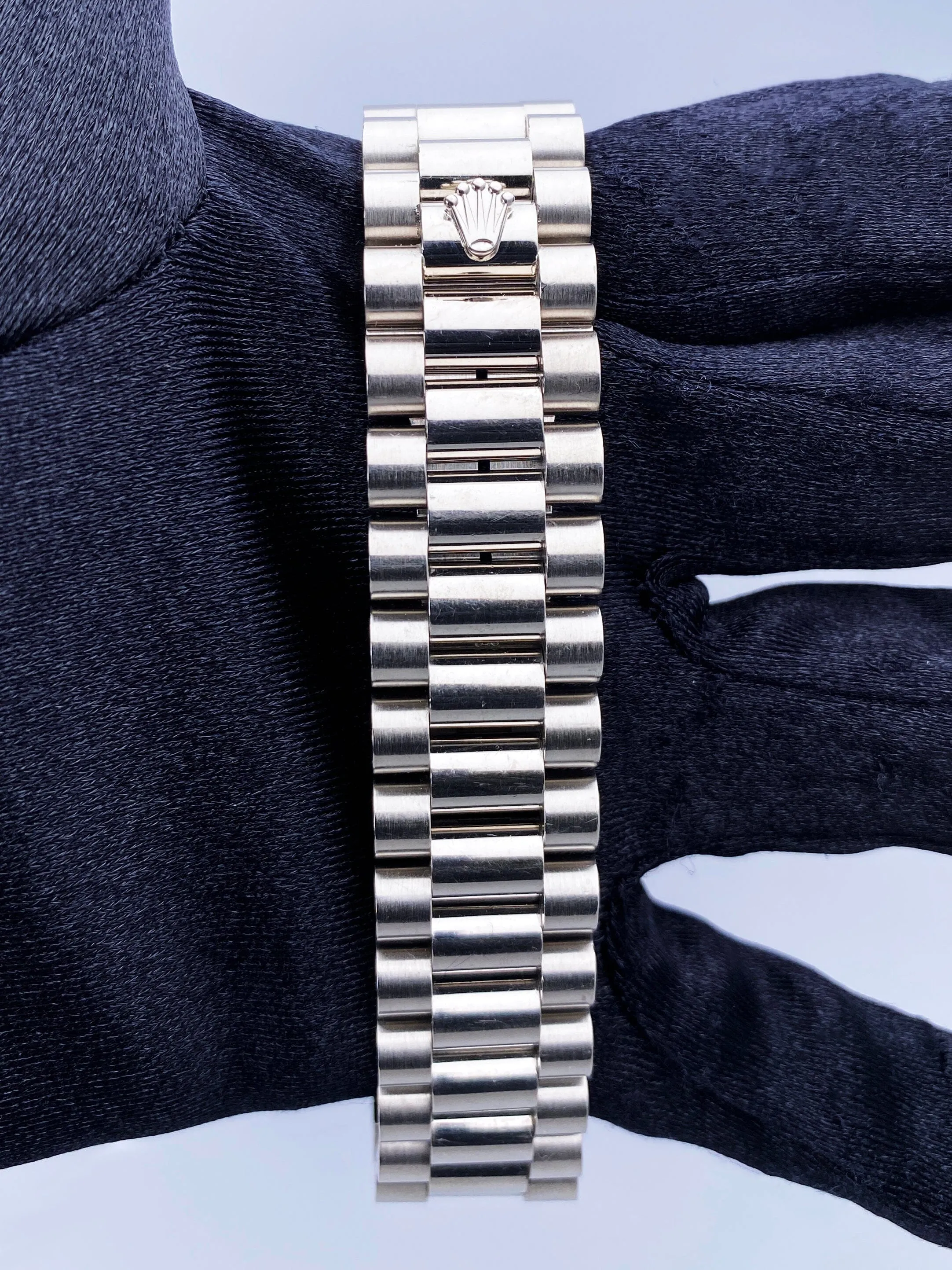 Rolex Day Date 18239 18K White Gold Mens Watch Box Papers