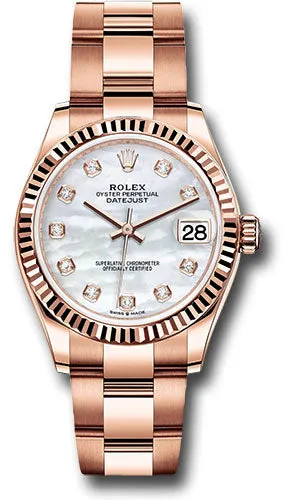 Rolex Everose Gold Datejust 31 Watch 278275 mdo