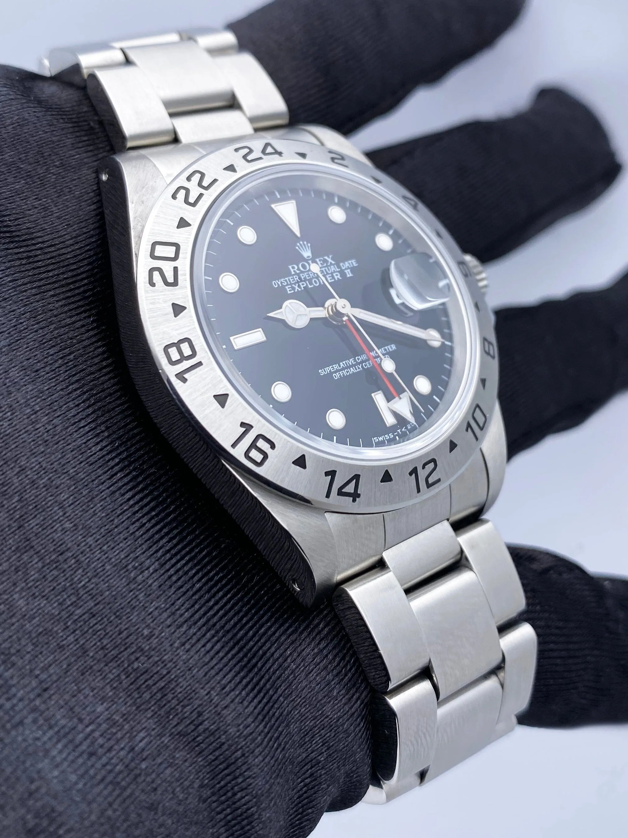 Rolex Explorer II 16570 Black Dial Mens Watch Box Papers