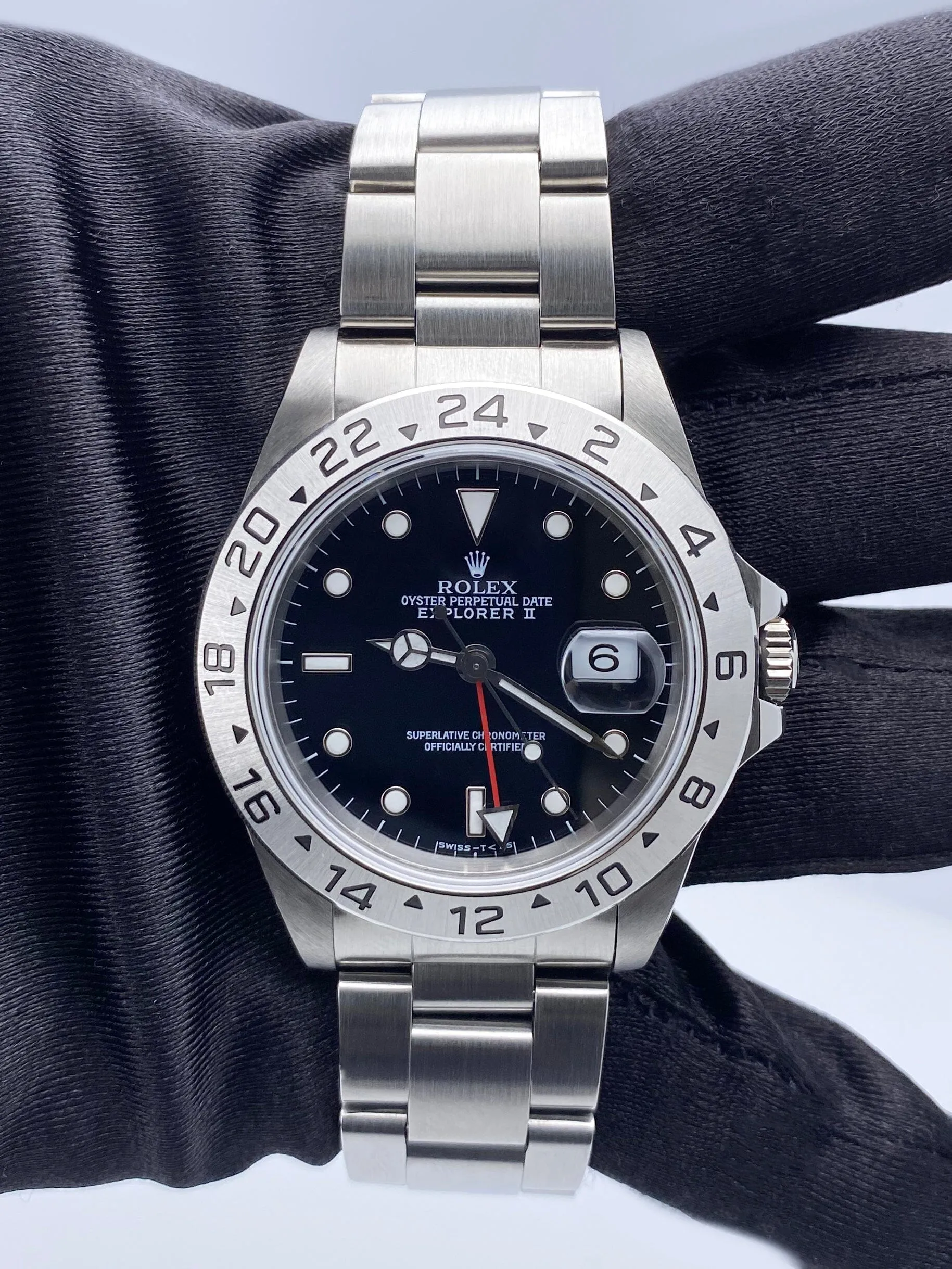 Rolex Explorer II 16570 Black Dial Mens Watch Box Papers