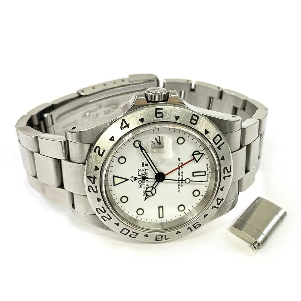 Rolex Explorer II 16570 White Dial Oct 04