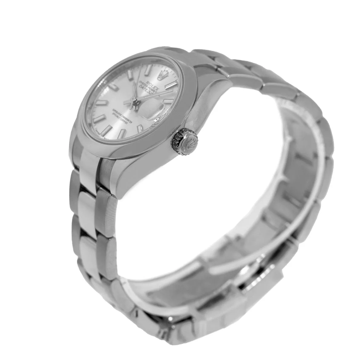 Rolex Lady-Datejust 28mm Stainless Steel Silver Index Dial & Smooth Bezel 279160