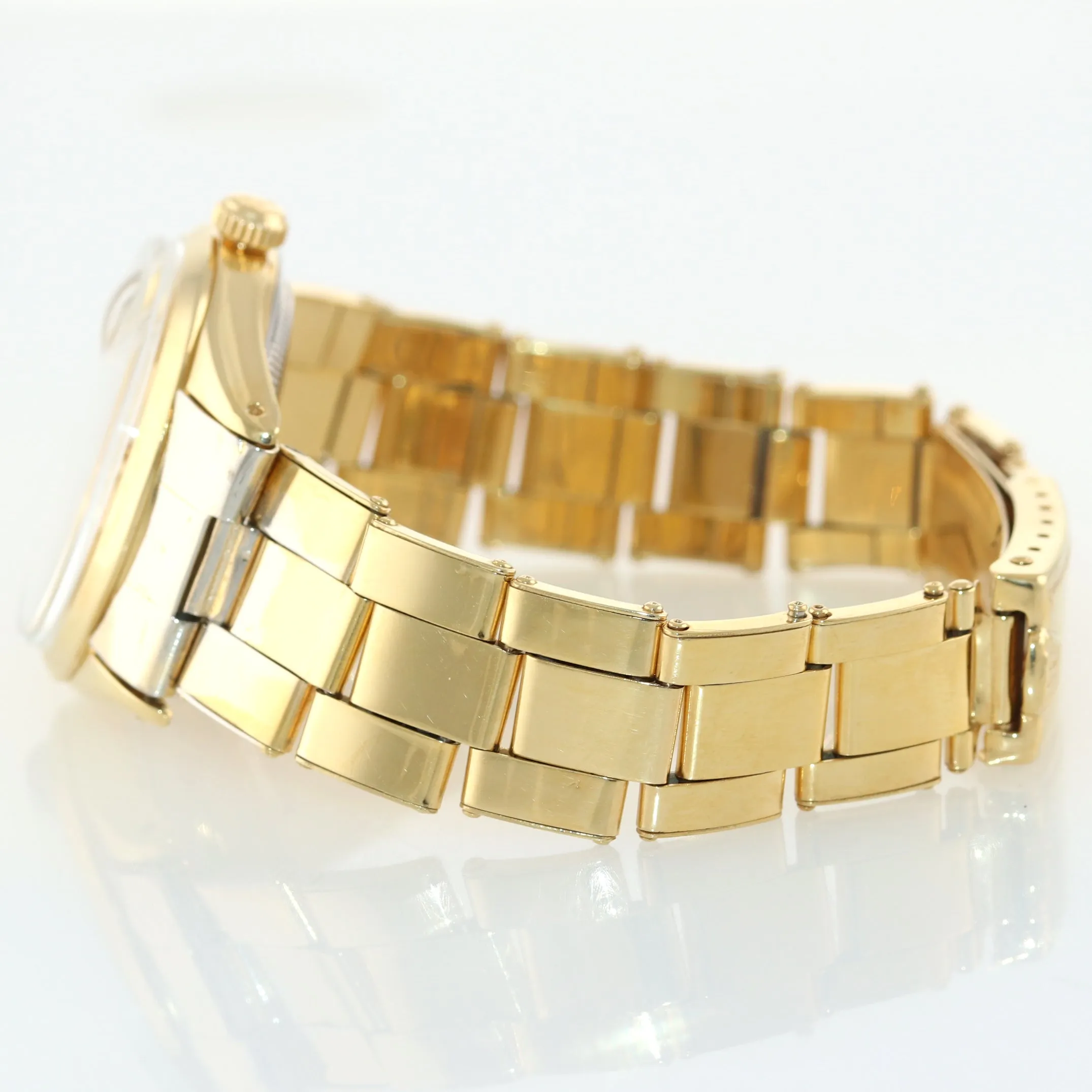 Rolex Oyster Date 34mm 1550 Gold Plated Champagne Vintage Watch