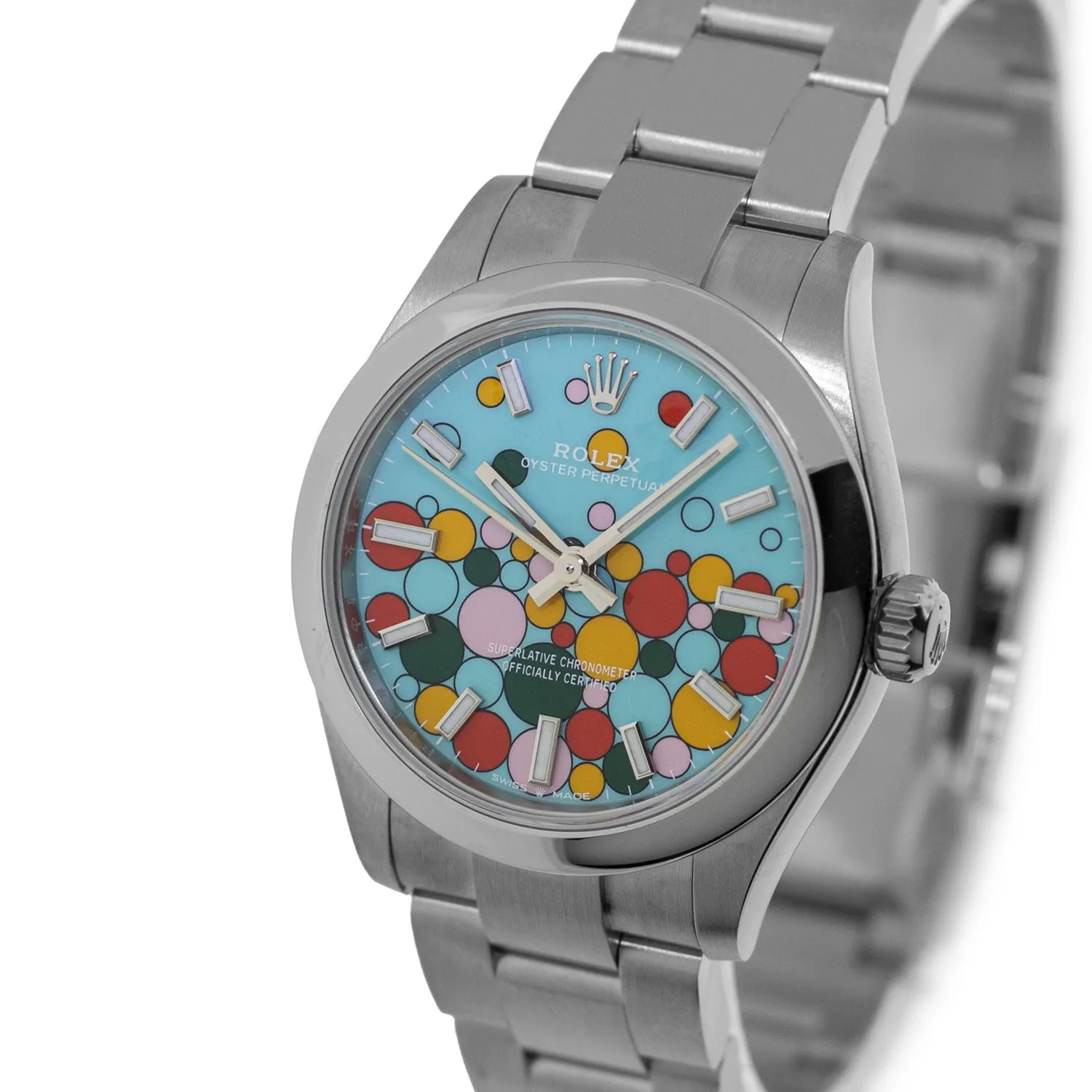 Rolex Oyster Perpetual 31mm Stainless Steel Celebration Index Dial & Smooth Bezel 277200