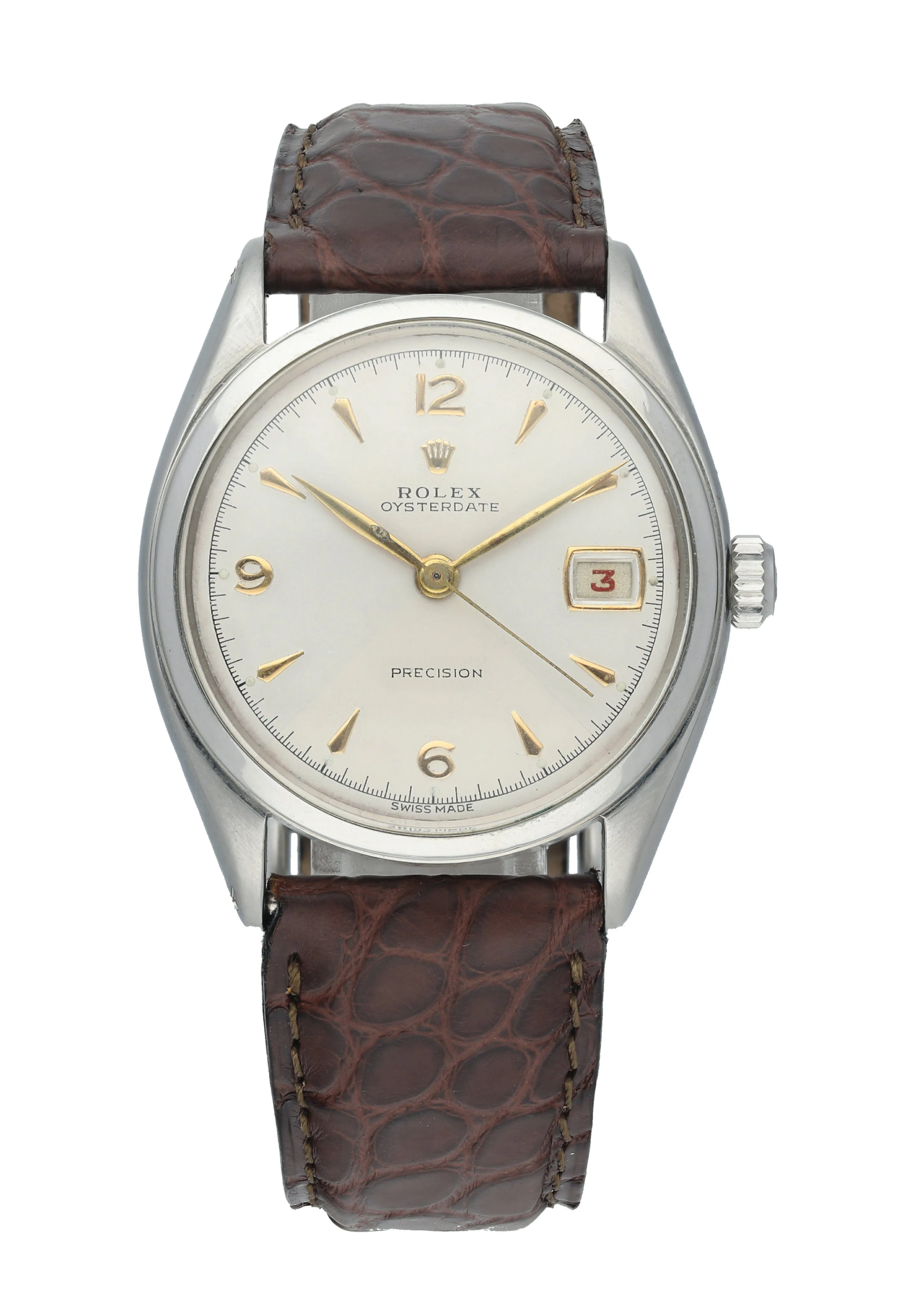 Rolex OysterDate 6094 Very Rare Dagger Dial Mens Watch