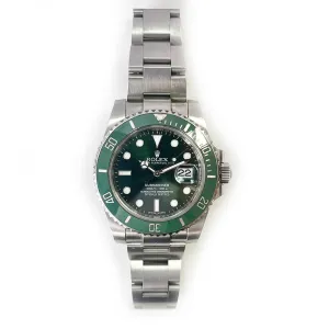 Rolex Submariner Date 116610LV Hulk Dial Jun 2016