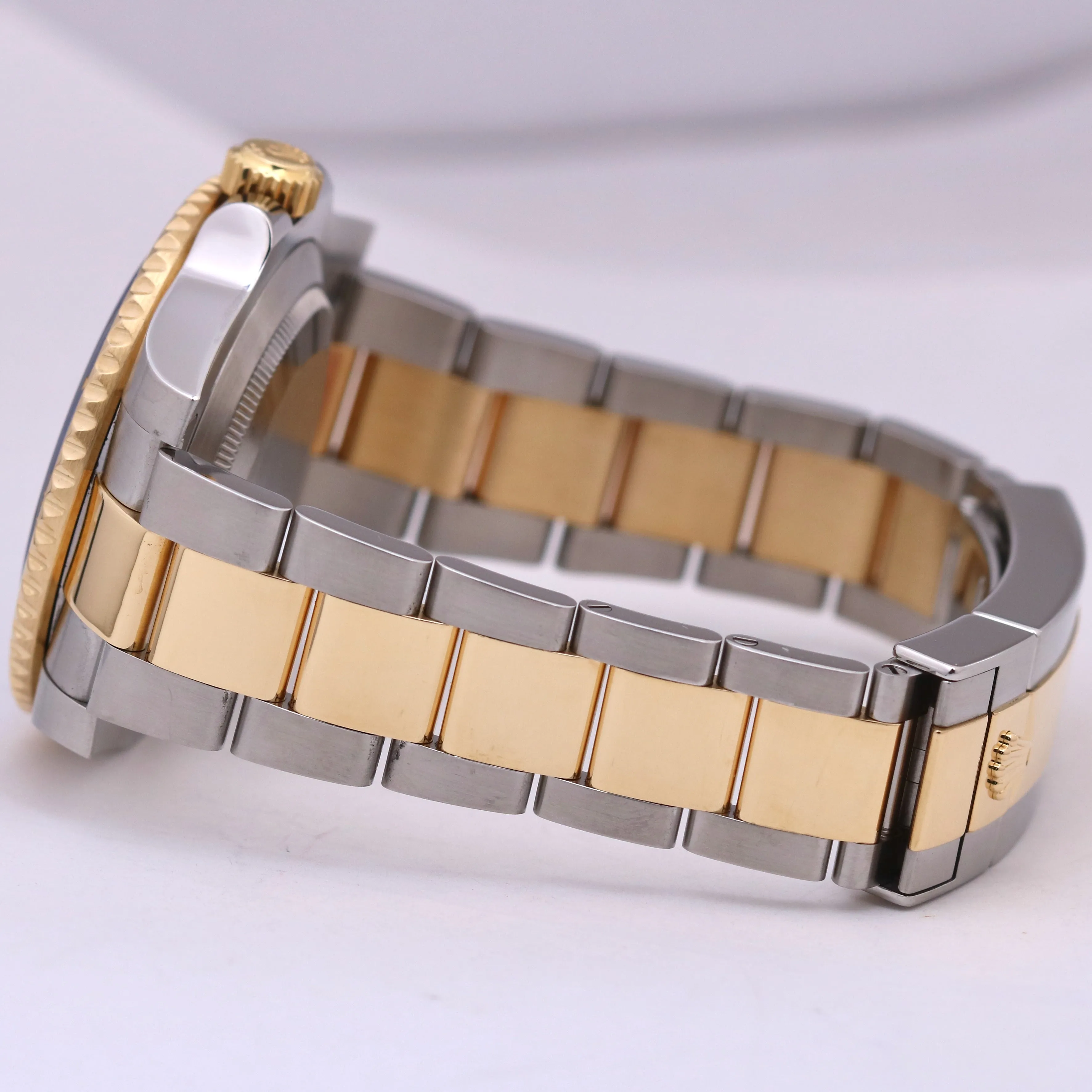 Rolex Submariner Date BLUE Two-Tone 18K Yellow Gold Steel 40mm 116613 LB Watch