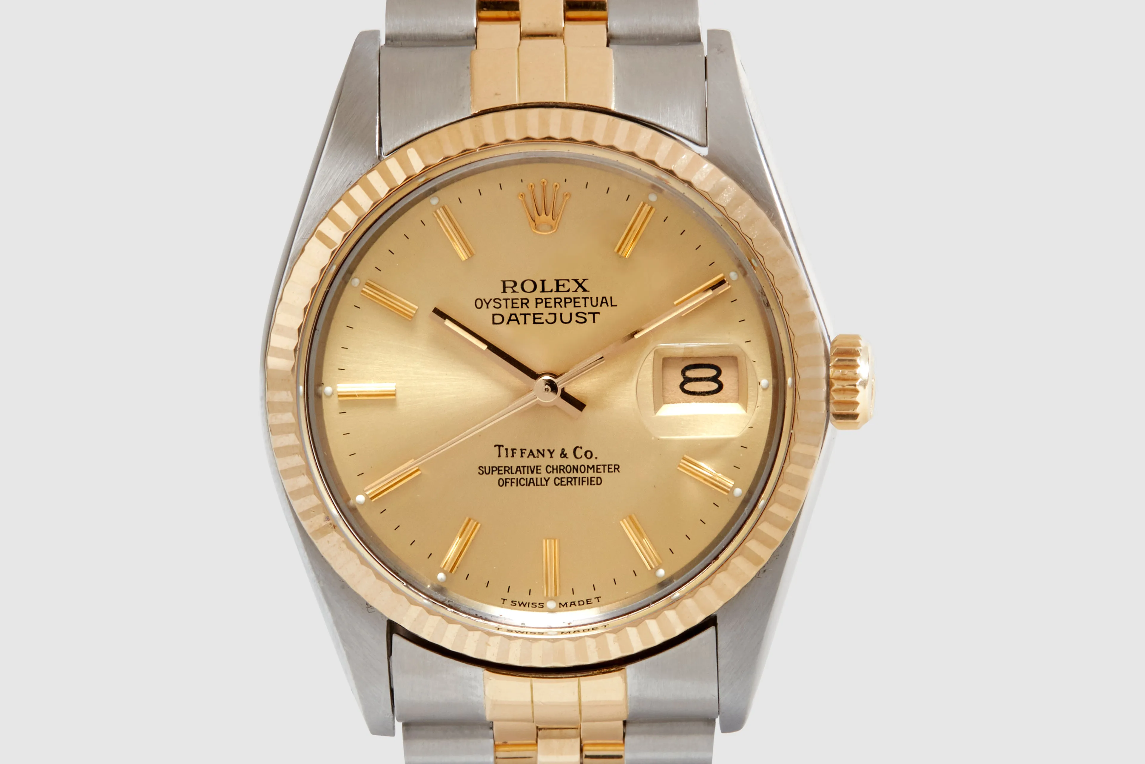 Rolex Two-Tone Oyster Perpetual Datejust Tiffany & Co. 1986