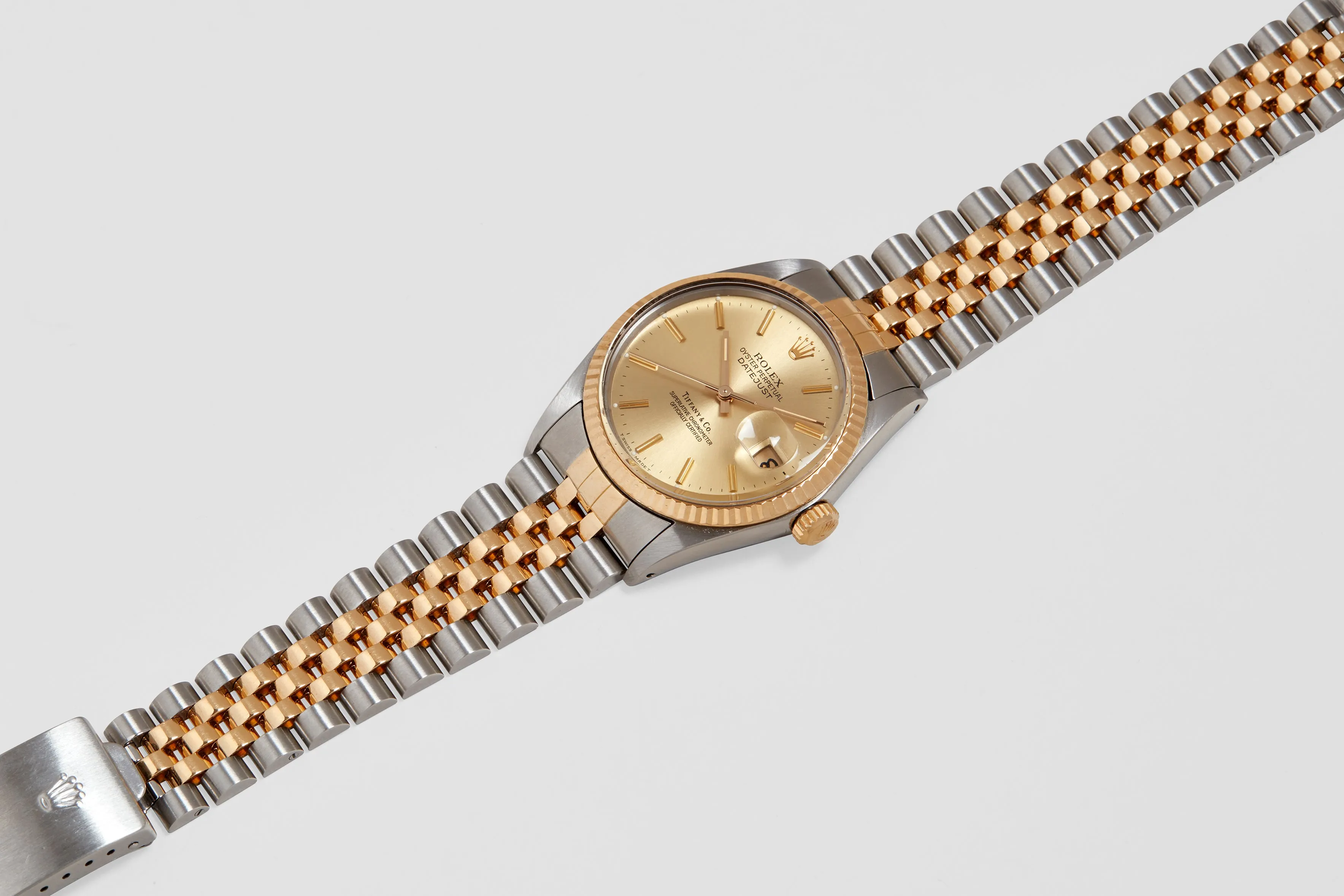 Rolex Two-Tone Oyster Perpetual Datejust Tiffany & Co. 1986