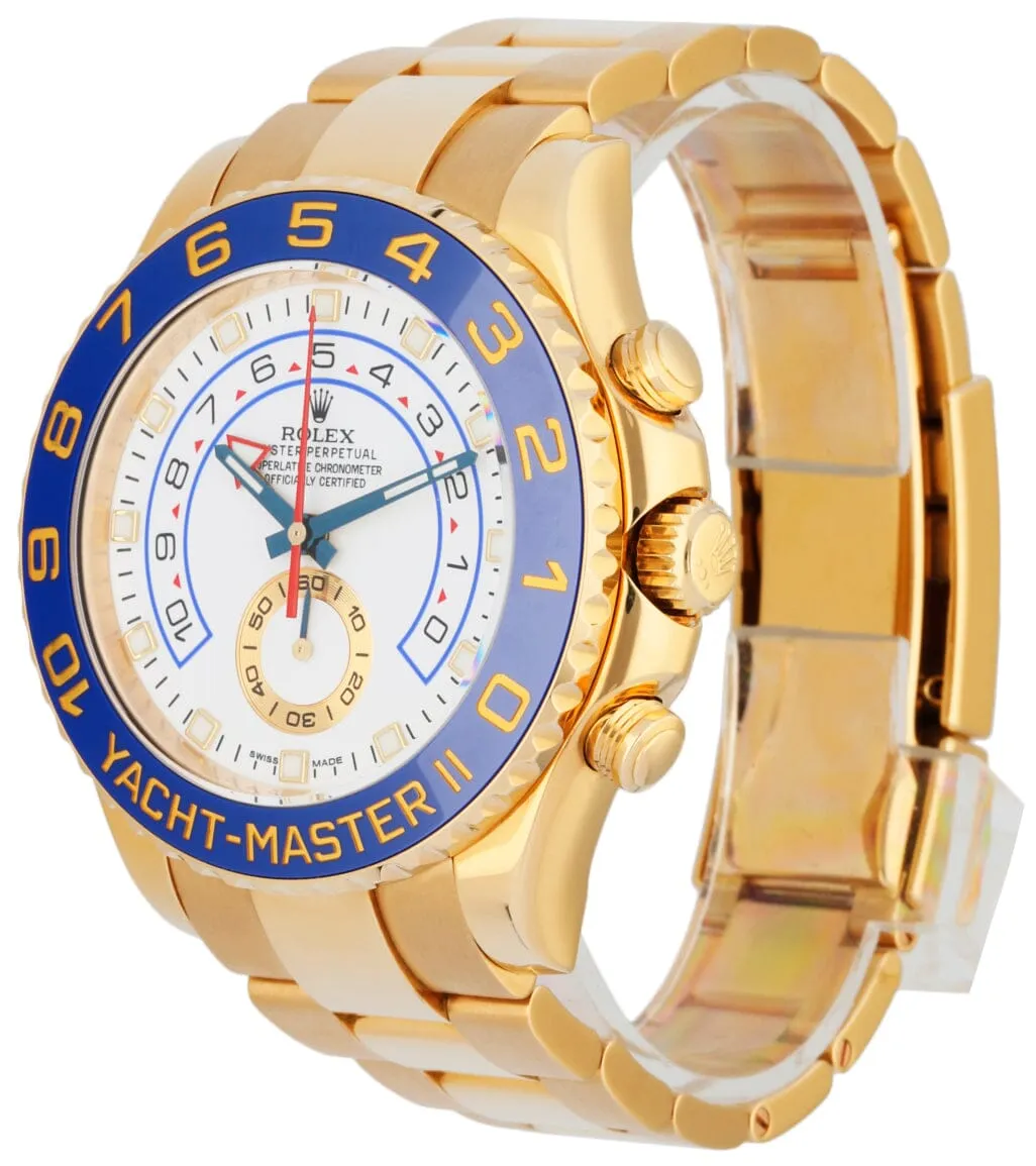 Rolex Yacht-Master II 116688 18K Yellow Gold Mens Watch Box Papers