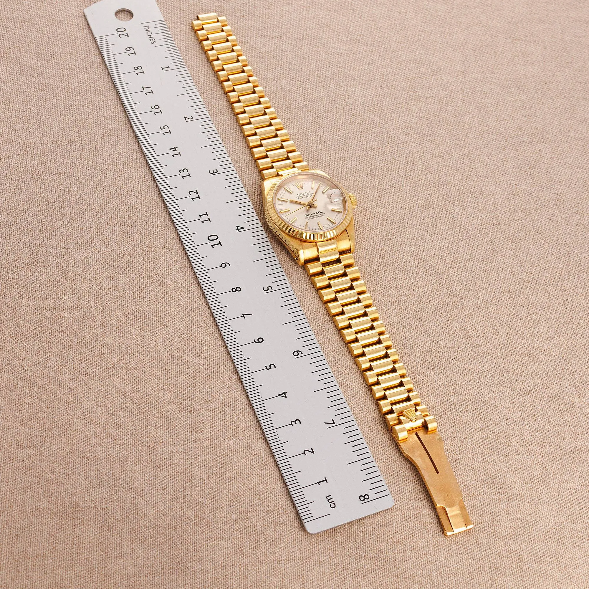 Rolex Yellow Gold Datejust Ref. 68278 Retailed by Tiffany & Co