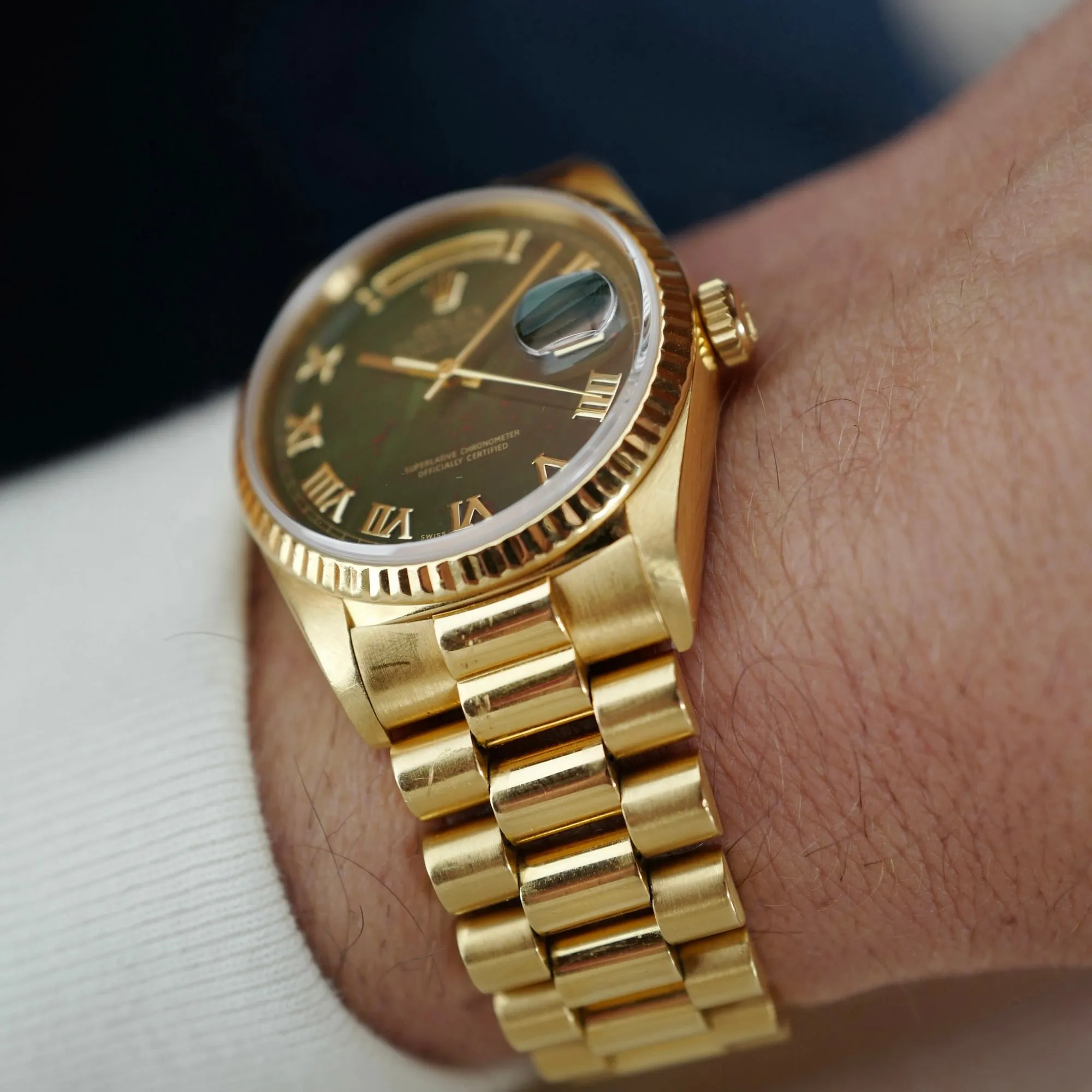 Rolex Yellow Gold Day-Date Ref. 18238 with Bloodstone Dial