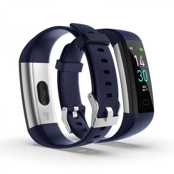 S5 Bluetooth Heart Rate Monitor All-Day Activity Tracker IP68 Waterproof Smart Bracelet - Blue