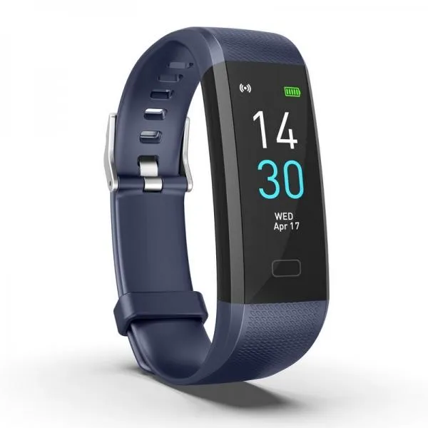 S5 Bluetooth Heart Rate Monitor All-Day Activity Tracker IP68 Waterproof Smart Bracelet - Blue