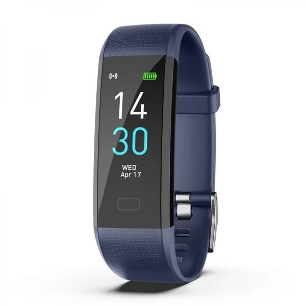 S5 Bluetooth Heart Rate Monitor All-Day Activity Tracker IP68 Waterproof Smart Bracelet - Blue